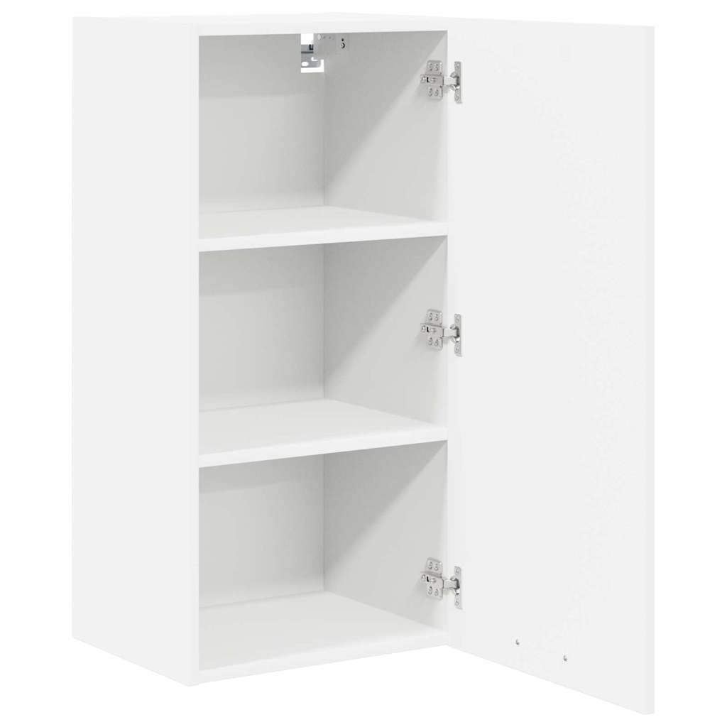 Hanging Cabinet with Door White 40 x 31 x 80 cm Engineered Wood