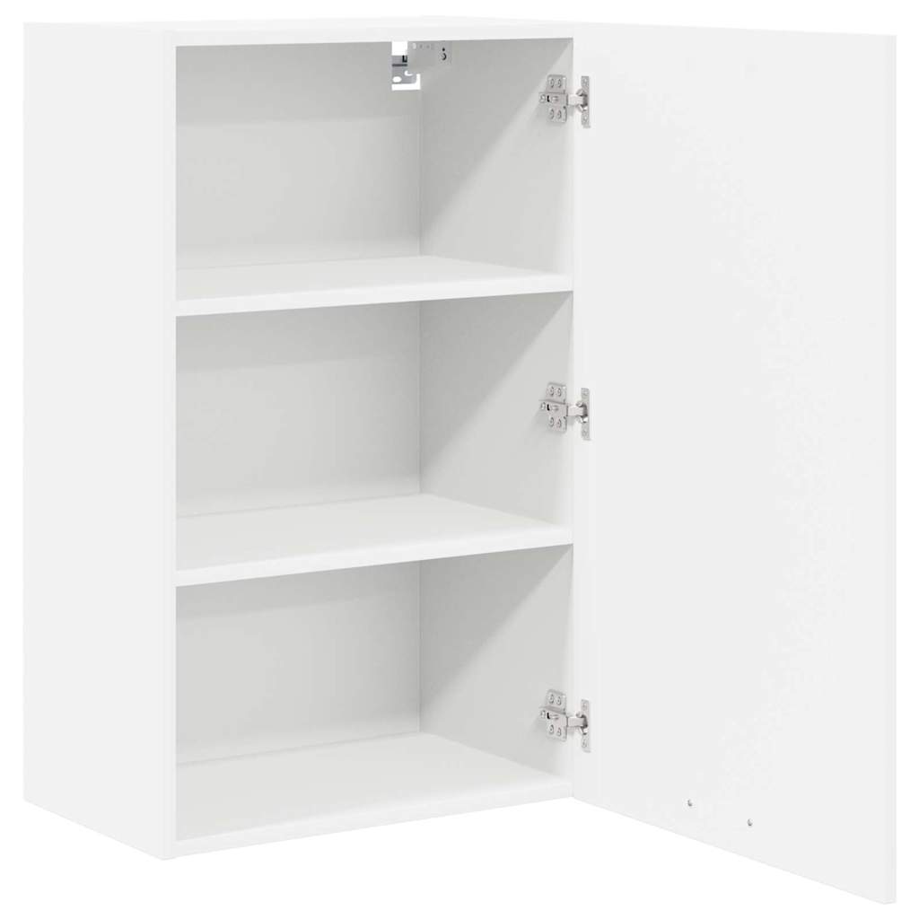 Hanging Cabinet with Door White 50 x 31 x 80 cm Engineered Wood