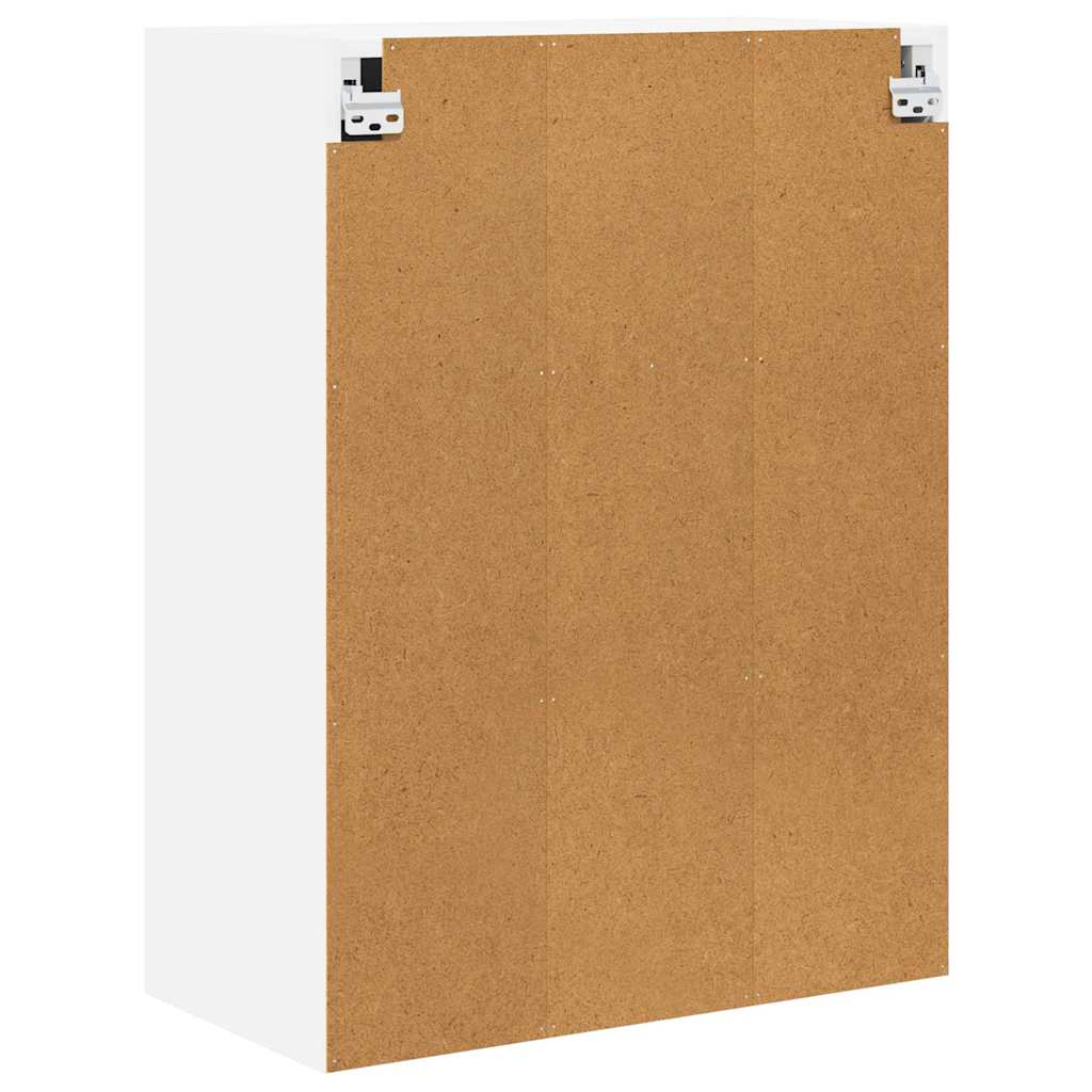 Hanging Cabinet with Door White 60 x 31 x 80 cm Engineered Wood