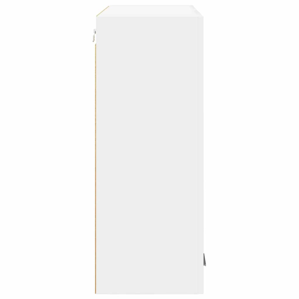 Hanging Cabinet with Door White 80 x 31 x 80 cm Engineered Wood