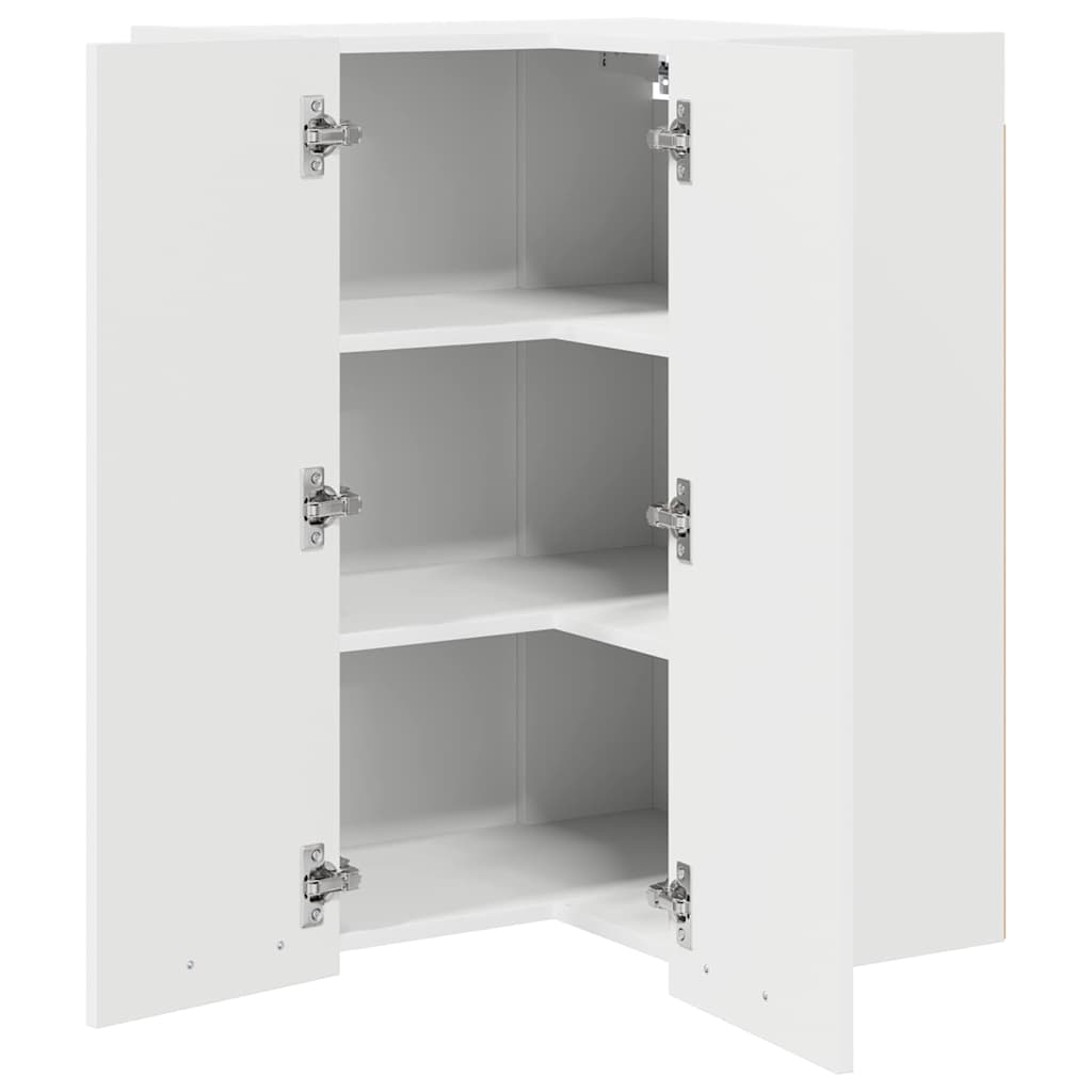 Hanging Cabinet White 57 x 57 x 80 cm Engineered Wood