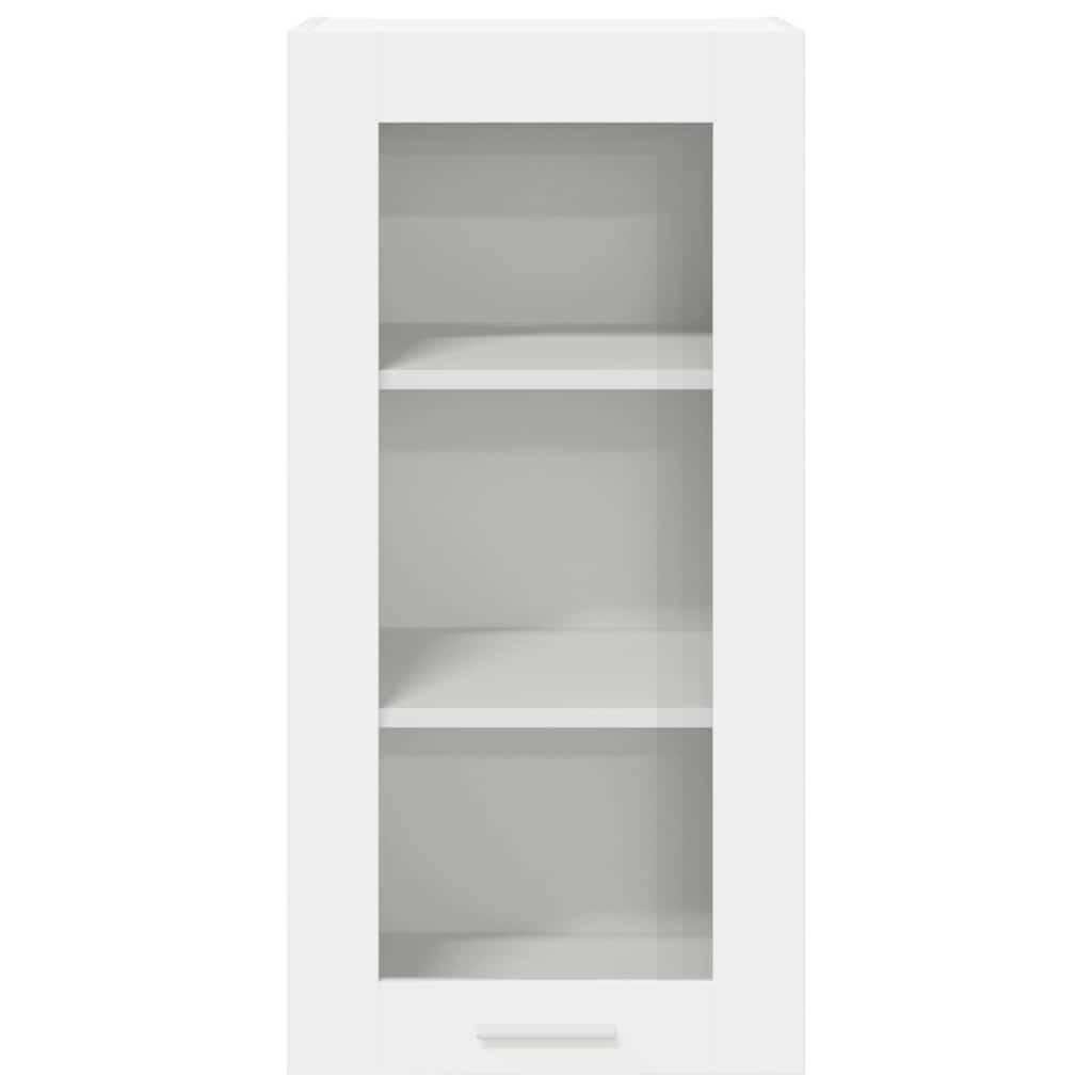 Hanging Cabinet with Door White 40 x 31 x 80 cm Engineered Wood