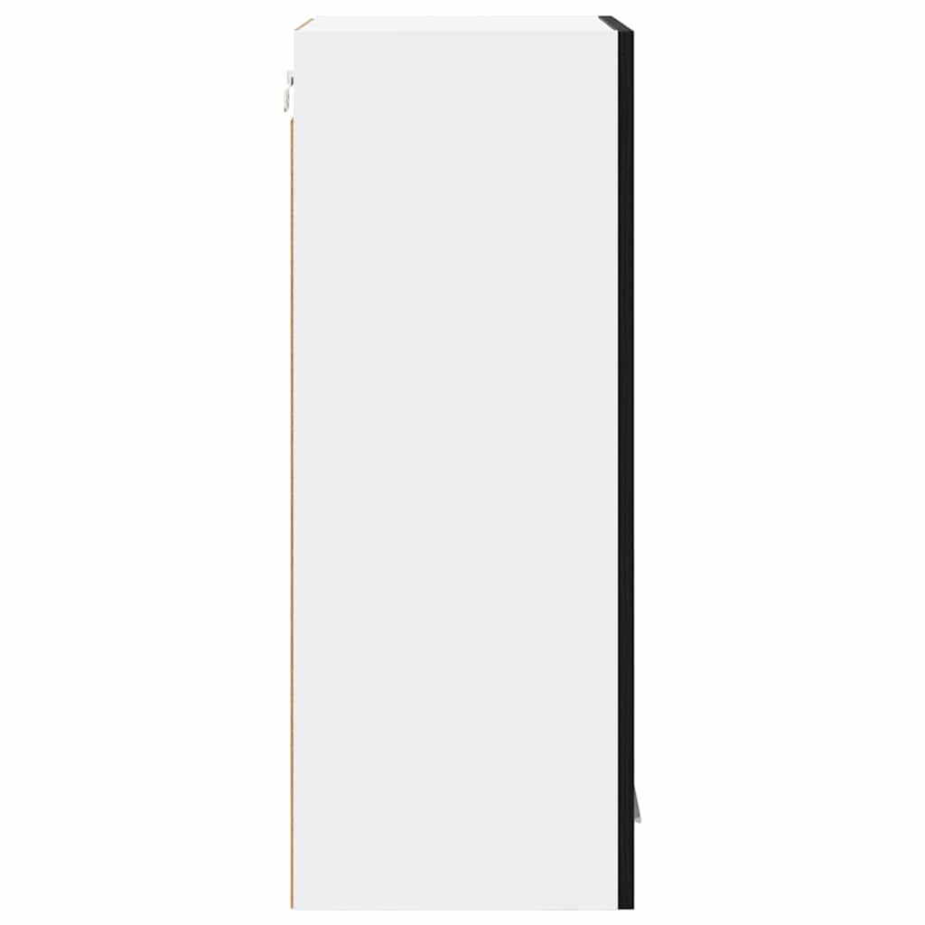 Hanging Cabinet 2 pcs Black Oak 40 x 31 x 80 cm Engineered Wood