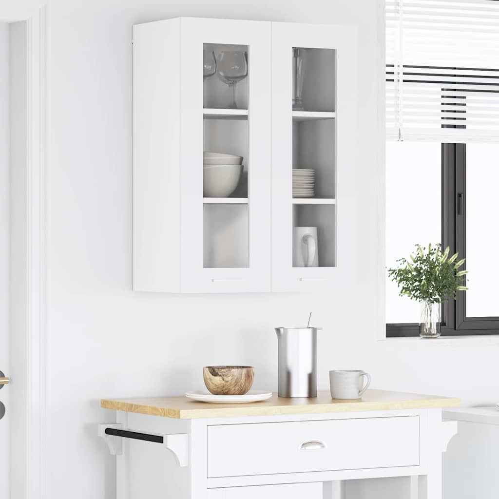 Hanging Cabinet with Door White 60 x 31 x 80 cm Engineered Wood