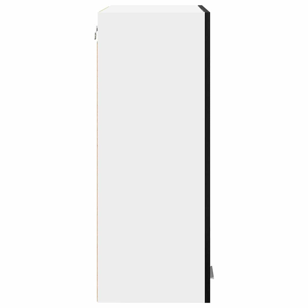 Hanging Cabinet Black Oak 60 x 31 x 80 cm Engineered Wood