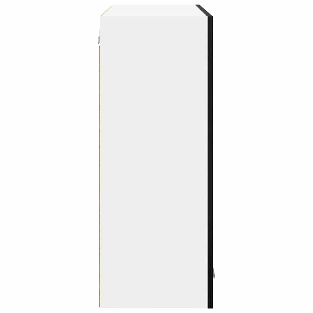 Hanging Cabinet Black Oak 80 x 31 x 80 cm Engineered Wood