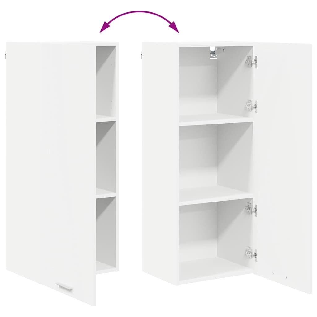 Hanging Cabinet White 40 x 31 x 100 cm Engineered Wood