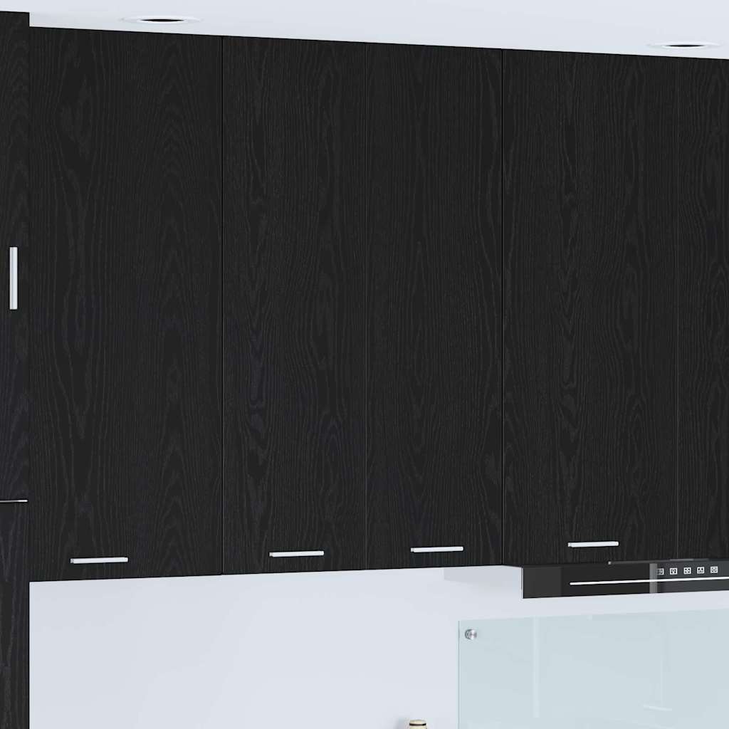 Hanging Cabinet Black Oak 60 x 31 x 100 cm Engineered Wood