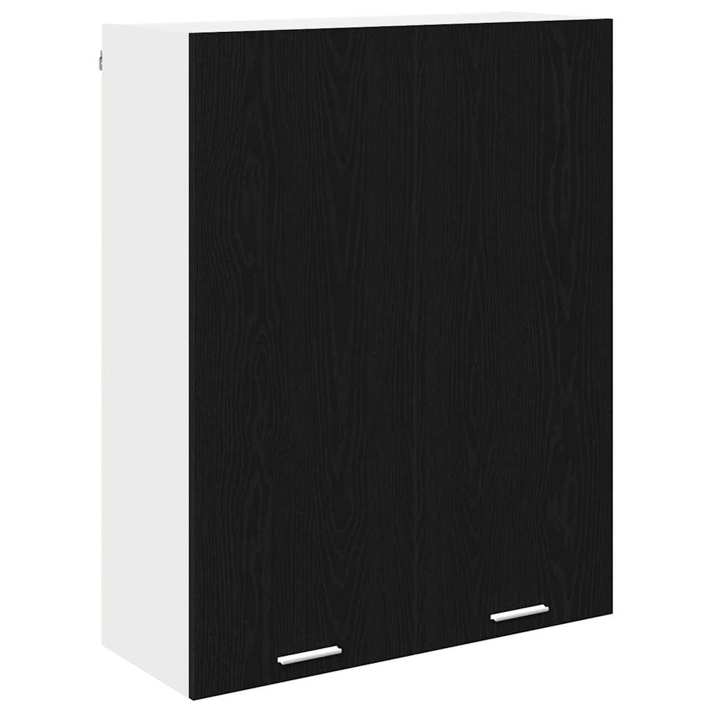 Hanging Cabinet Black Oak 80 x 31 x 100 cm Engineered Wood