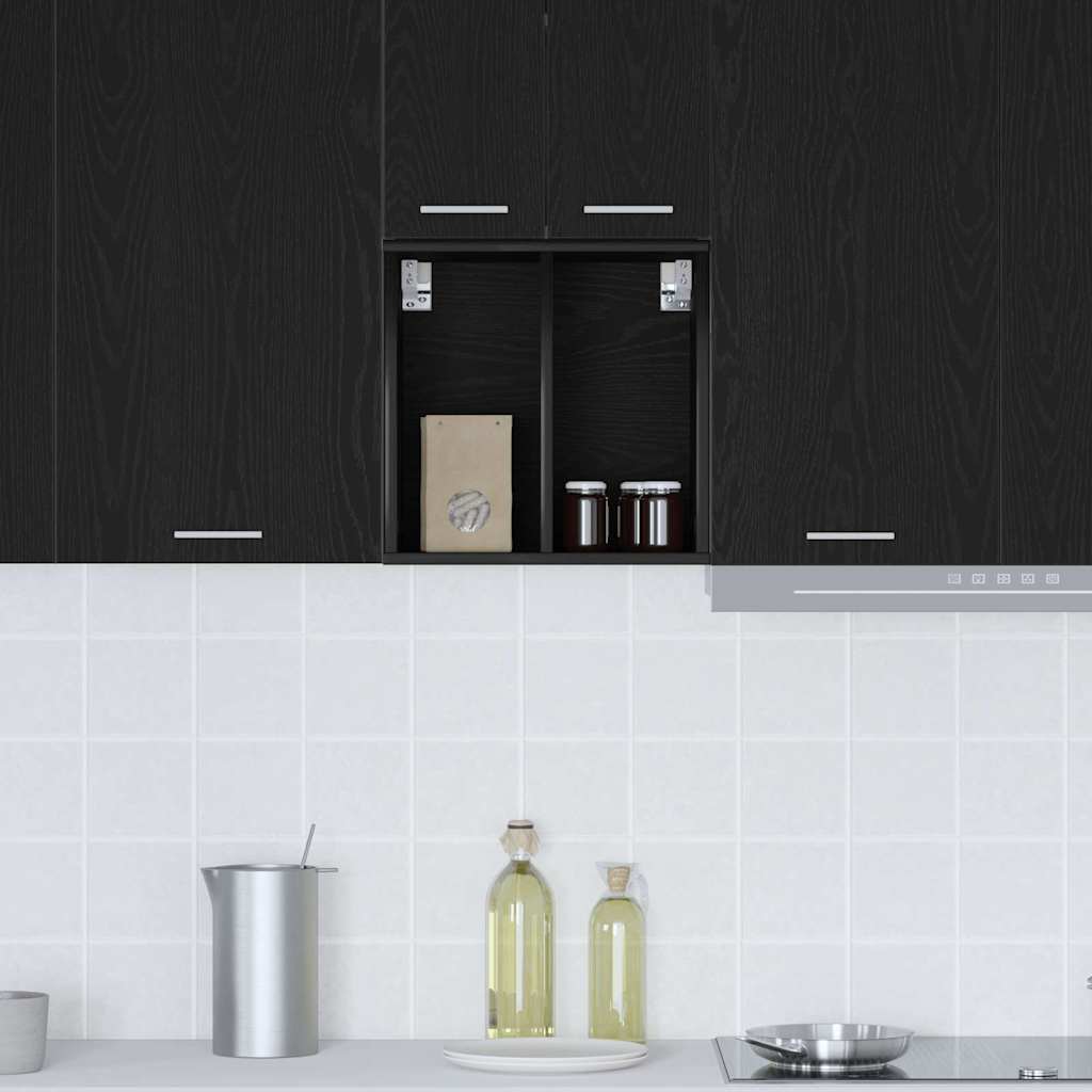 Hanging Cabinet Black Oak 40 x 29,5 x 40 cm Engineered Wood