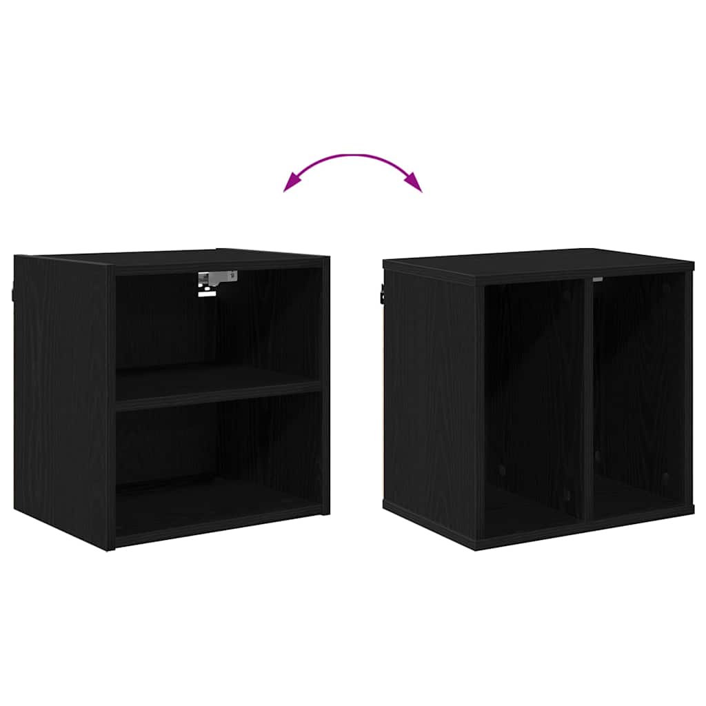 Hanging Cabinet Black Oak 40 x 29,5 x 40 cm Engineered Wood