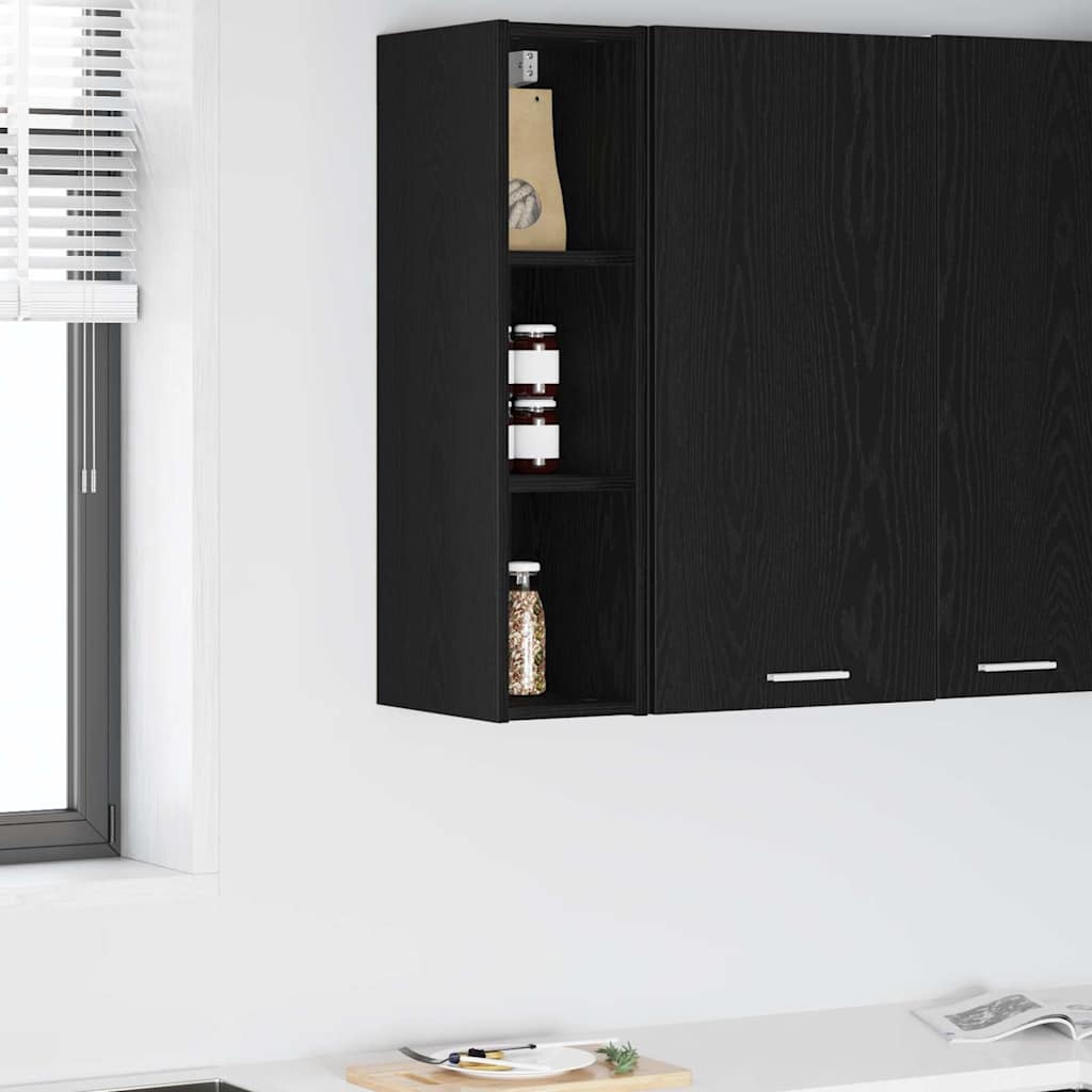 Hanging Cabinet Black Oak 20 x 29,5 x 80 cm Engineered Wood