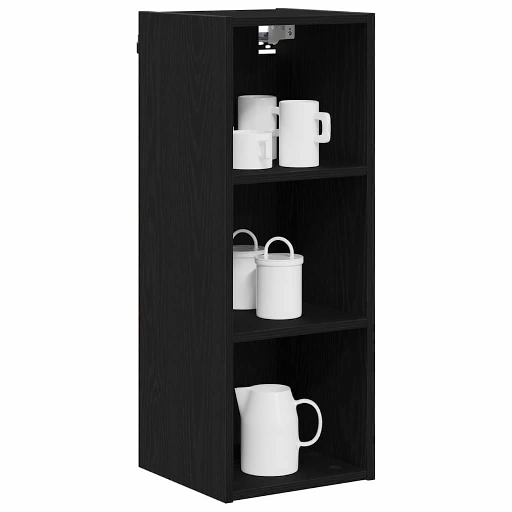 Hanging Cabinet Black Oak 30 x 29,5 x 80 cm Engineered Wood