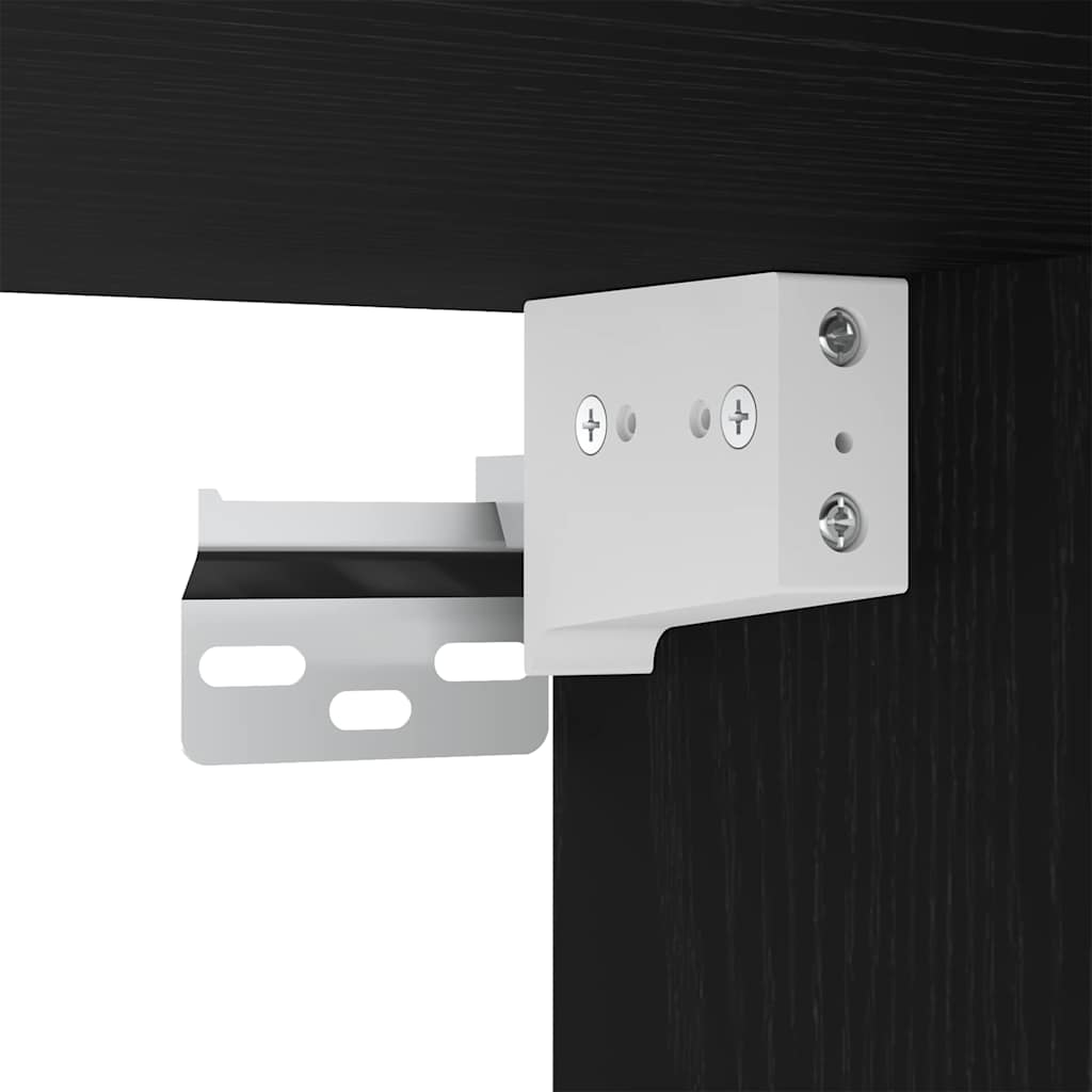 Hanging Cabinet Black Oak 20 x 29,5 x 100 cm Engineered Wood