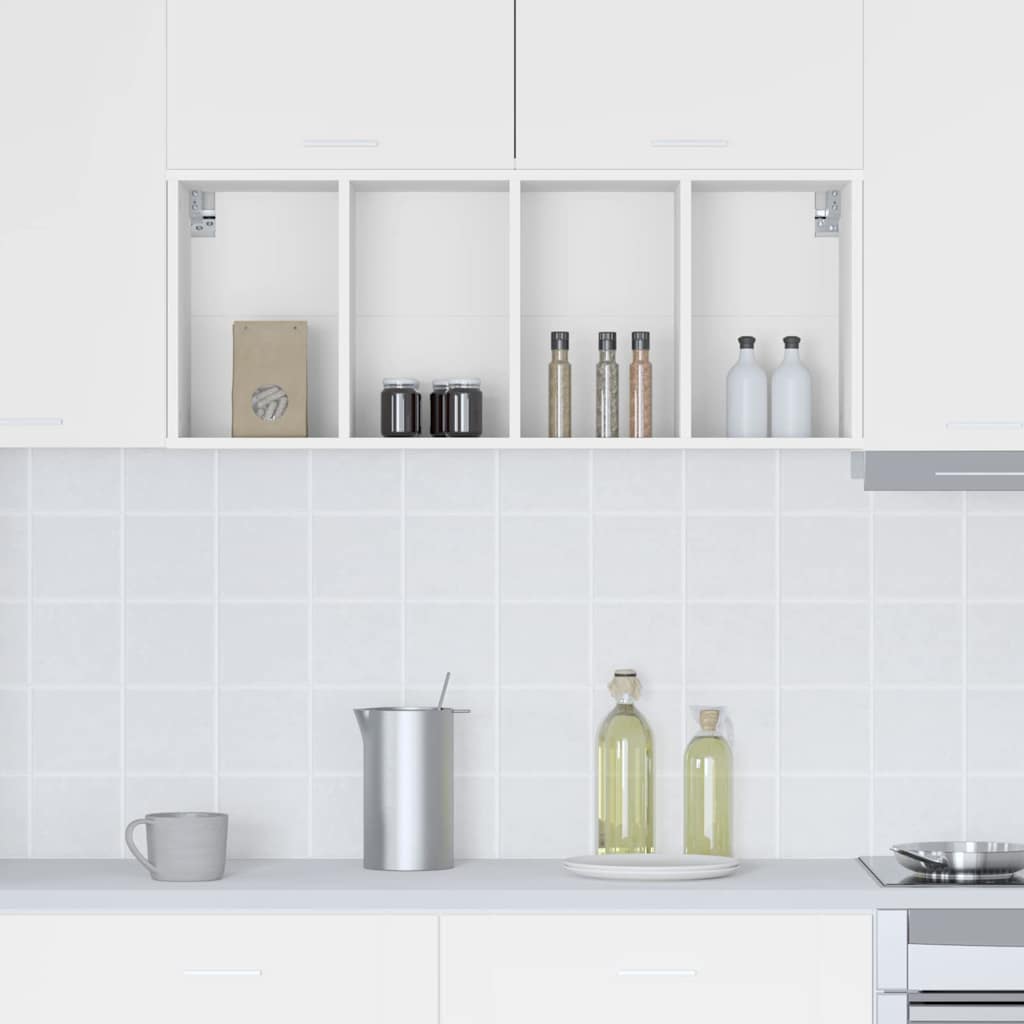 Hanging Cabinet White 40 x 29,5 x 100 cm Engineered Wood