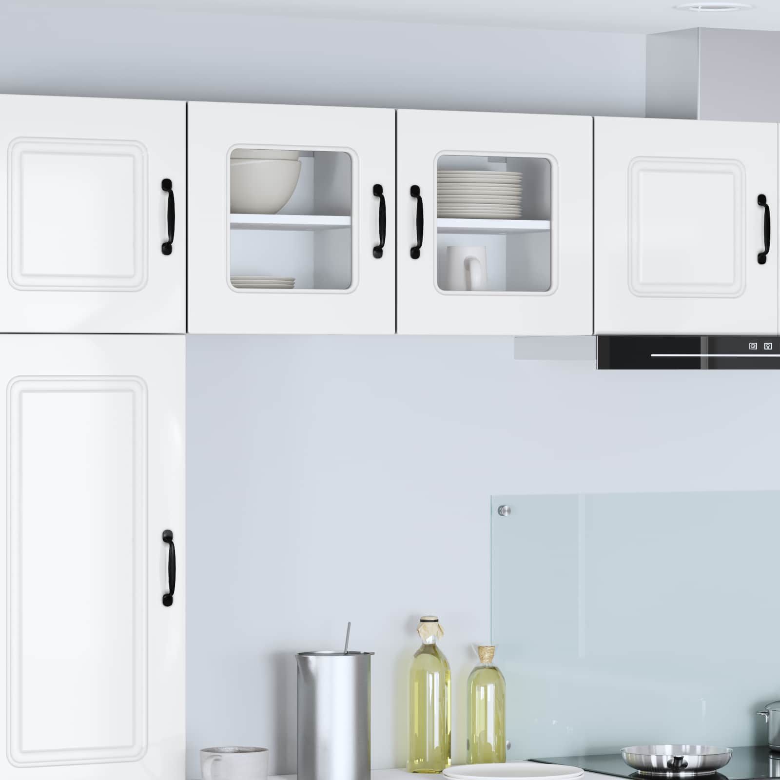 Kitchen Cabinet Kalmar 2 pcs High Gloss White 40 x 31 x 40 cm