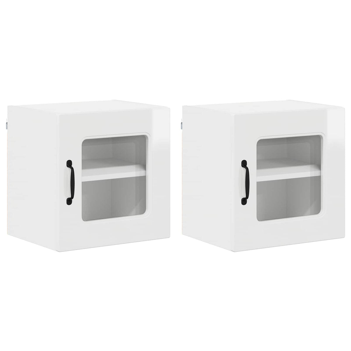 Kitchen Cabinet Kalmar 2 pcs High Gloss White 40 x 31 x 40 cm