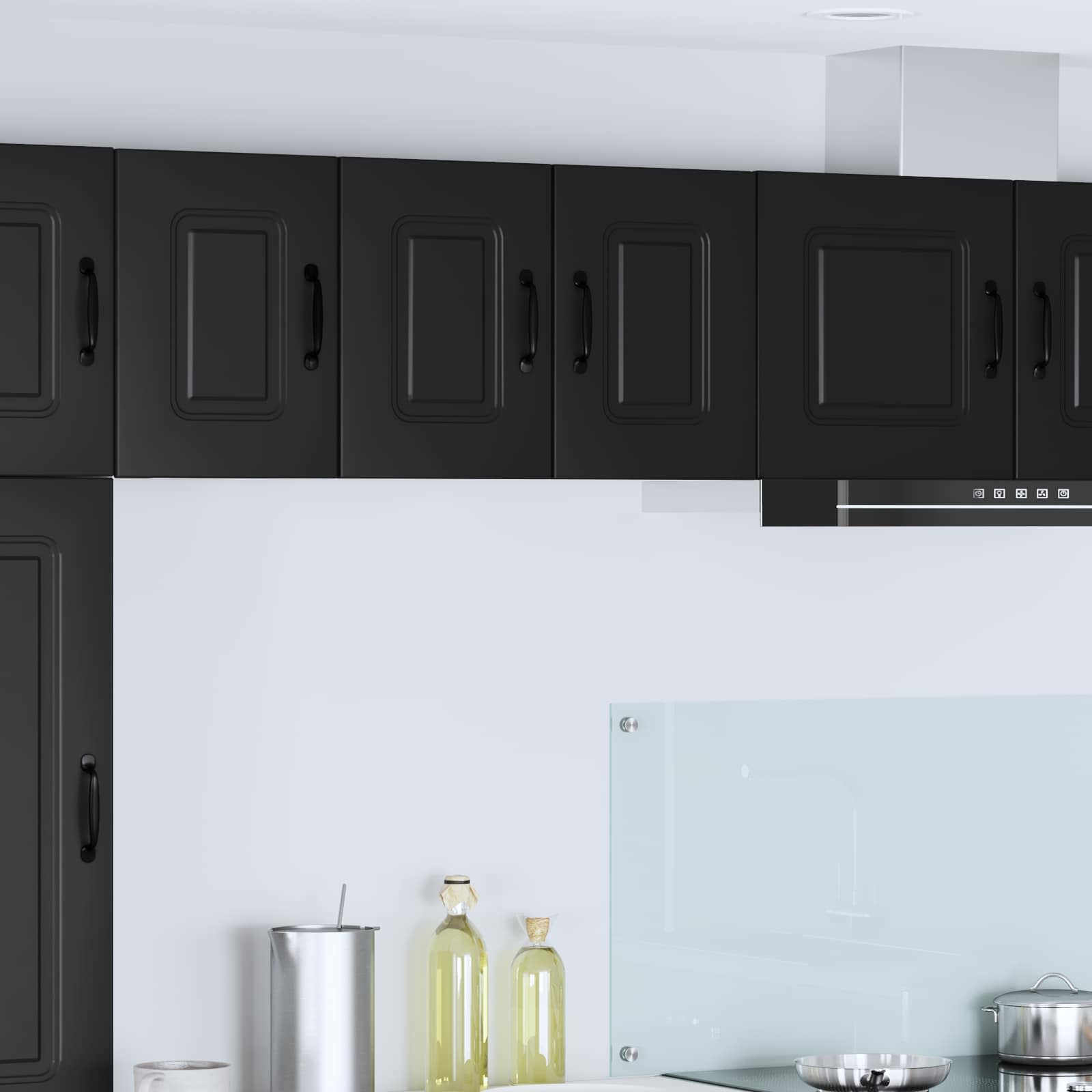 Kitchen Cabinet with Storage Kalmar 2 pcs Black 30 x 31 x 40 cm