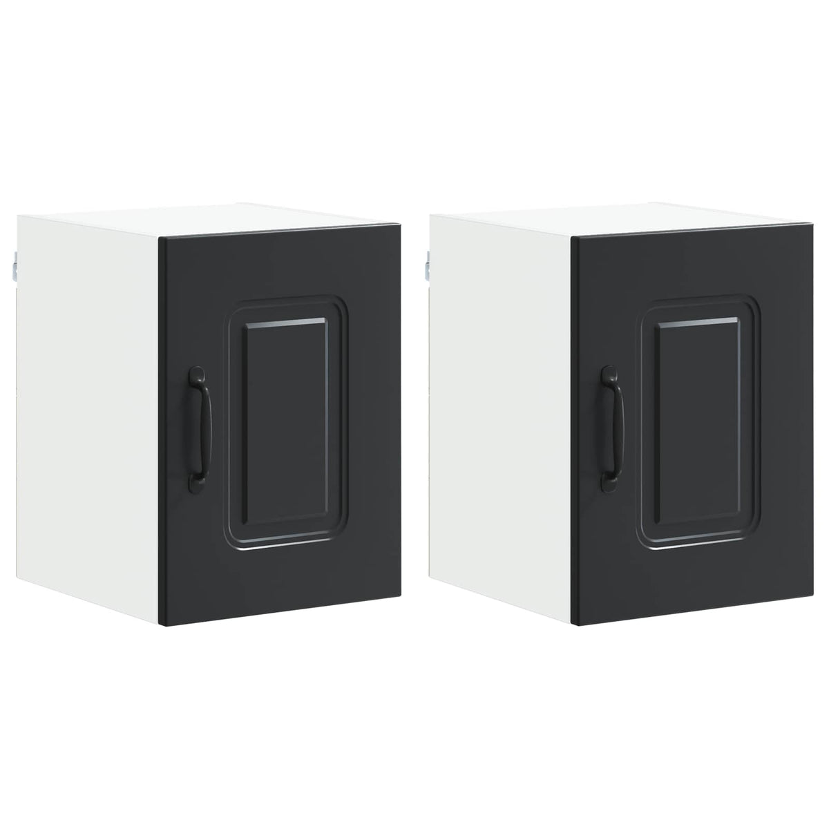 Kitchen Cabinet with Storage Kalmar 2 pcs Black 30 x 31 x 40 cm