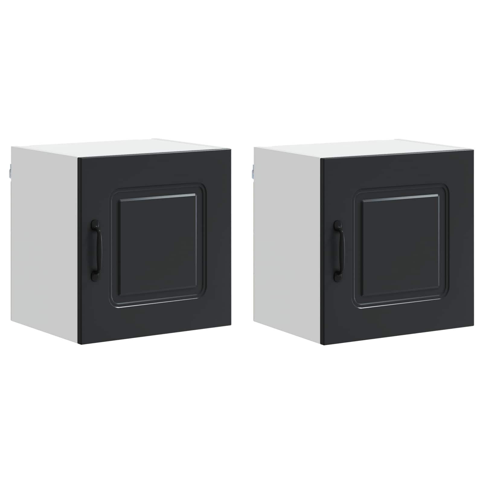 Kitchen Cabinet with Storage Kalmar 2 pcs Black 40 x 31 x 40 cm