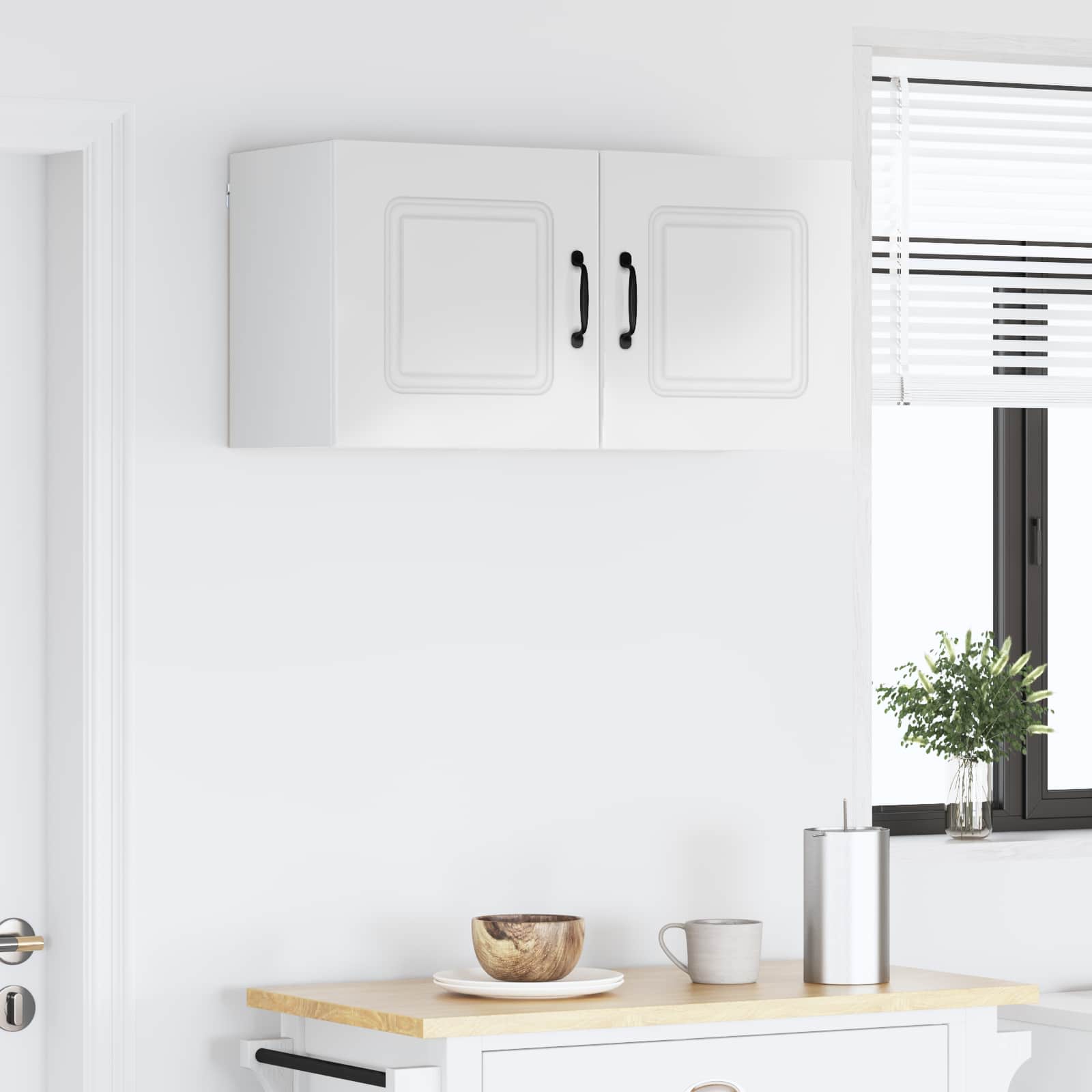 Kitchen Cabinet Kalmar 2 pcs High Gloss White 40 x 31 x 40 cm