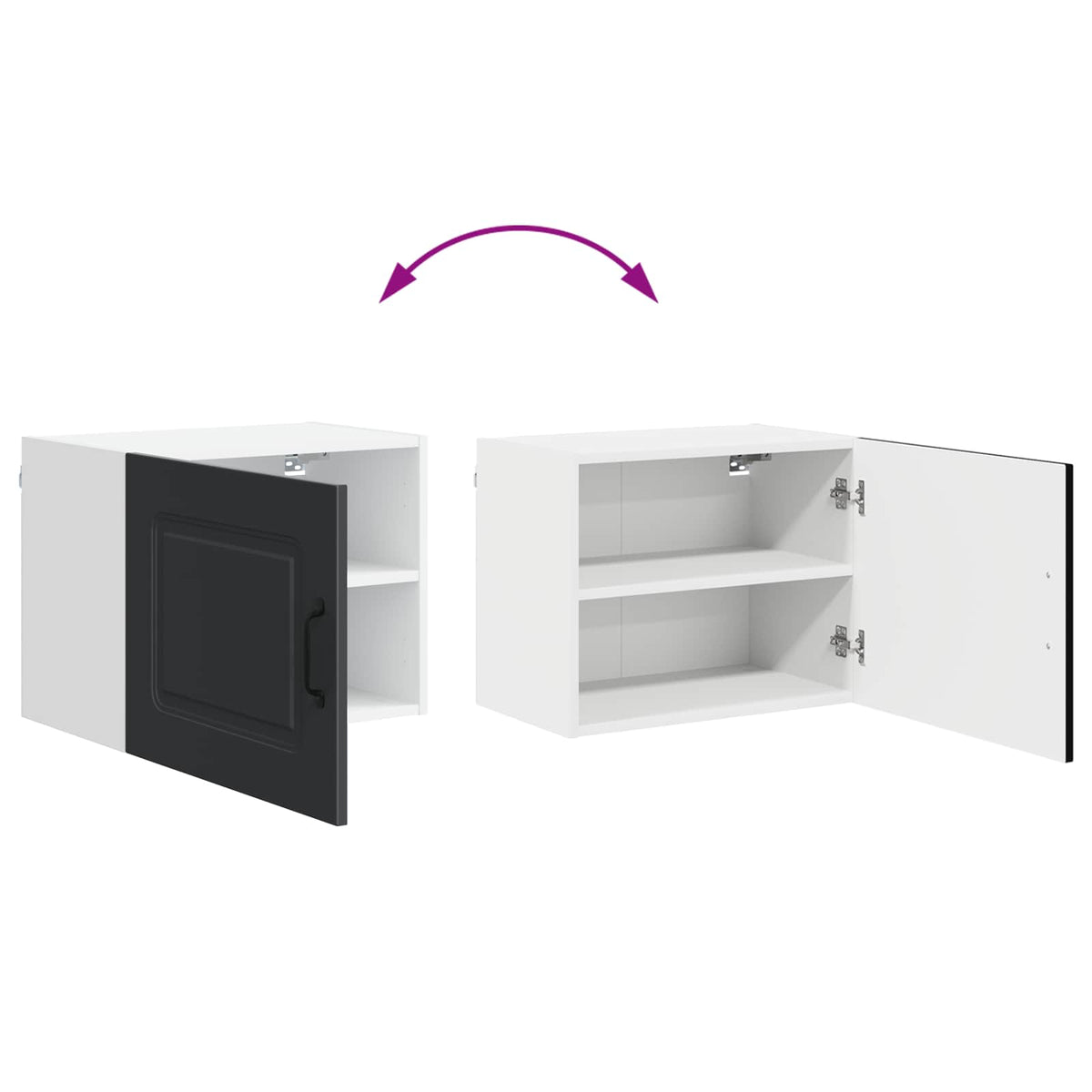 Dishwasher Panel Kalmar Black 50 x 31 x 40 cm Engineered Wood