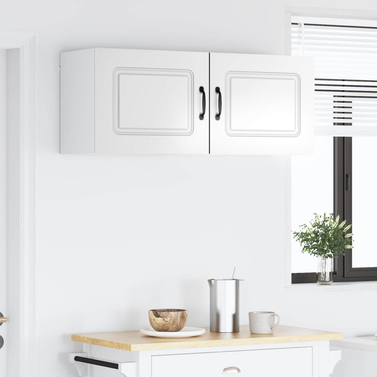 Kitchen Cabinet Kalmar 2 pcs High Gloss White 50 x 31 x 40 cm