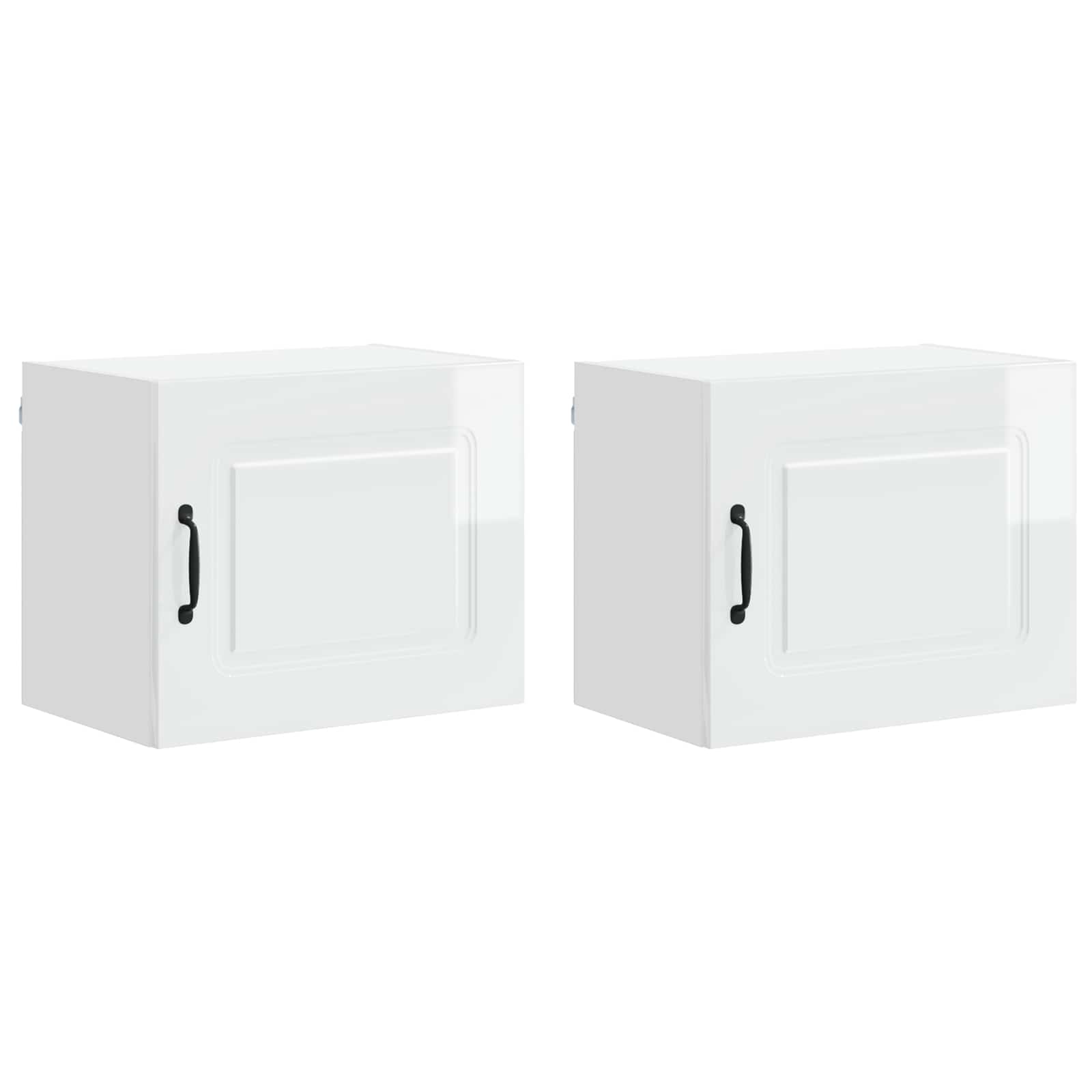 Kitchen Cabinet Kalmar 2 pcs High Gloss White 50 x 31 x 40 cm