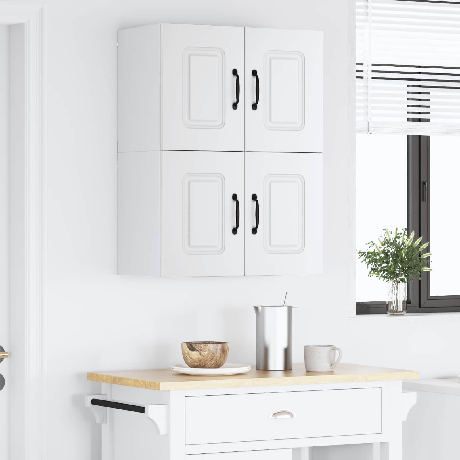 Kitchen Cabinet with Storage Kalmar 2 pcs White 60 x 31 x 40 cm