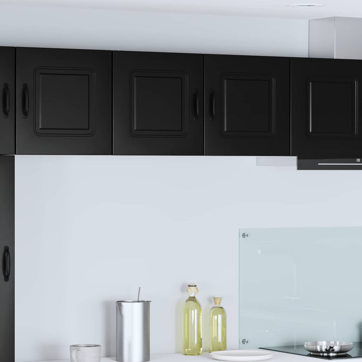 Kitchen Cabinet Kalmar Black 80 x 31 x 40 cm Engineered Wood