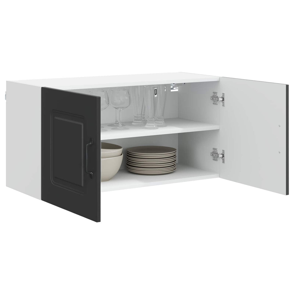 Kitchen Cabinet Kalmar Black 80 x 31 x 40 cm Engineered Wood