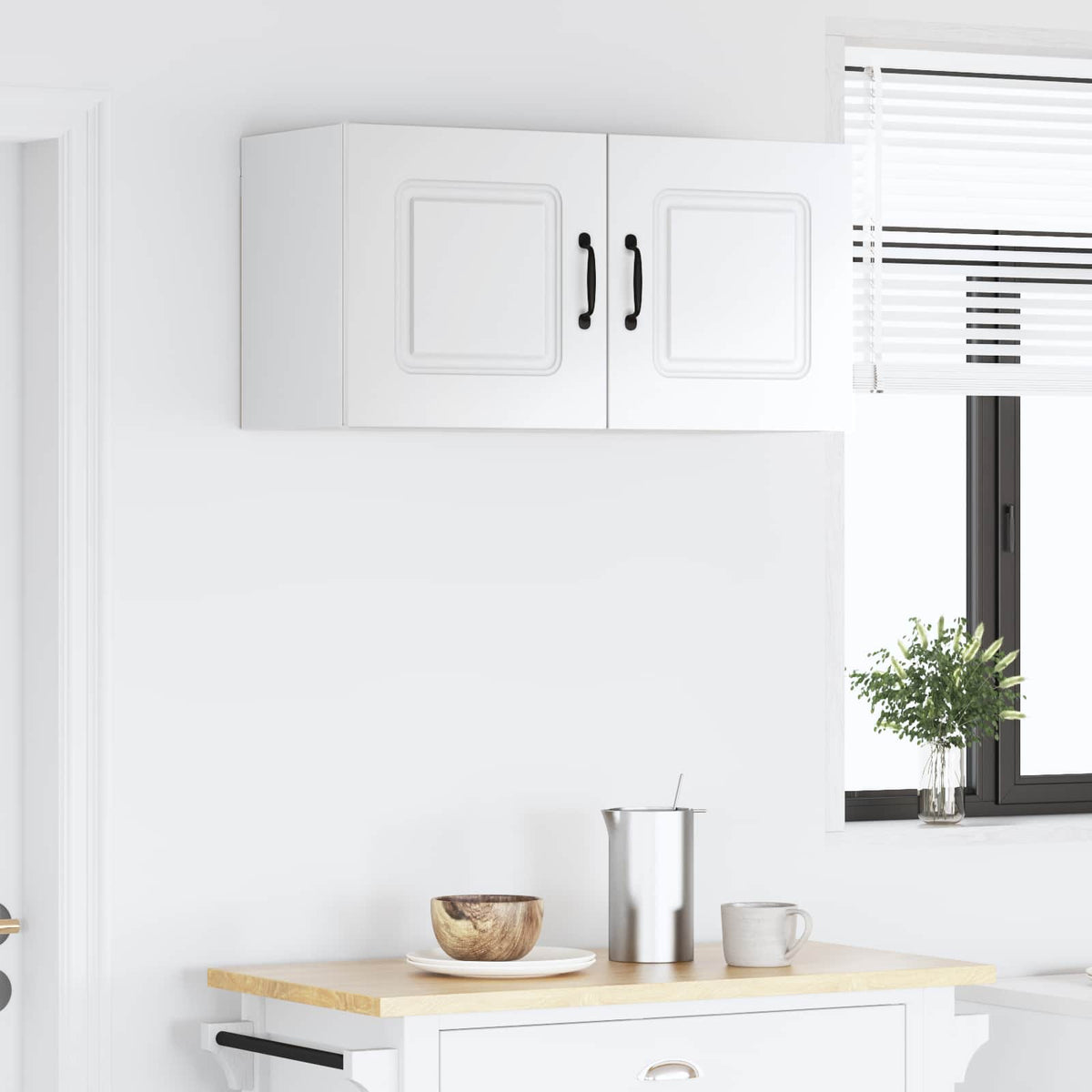 Kitchen Cabinet Kalmar High Gloss White 80 x 31 x 40 cm