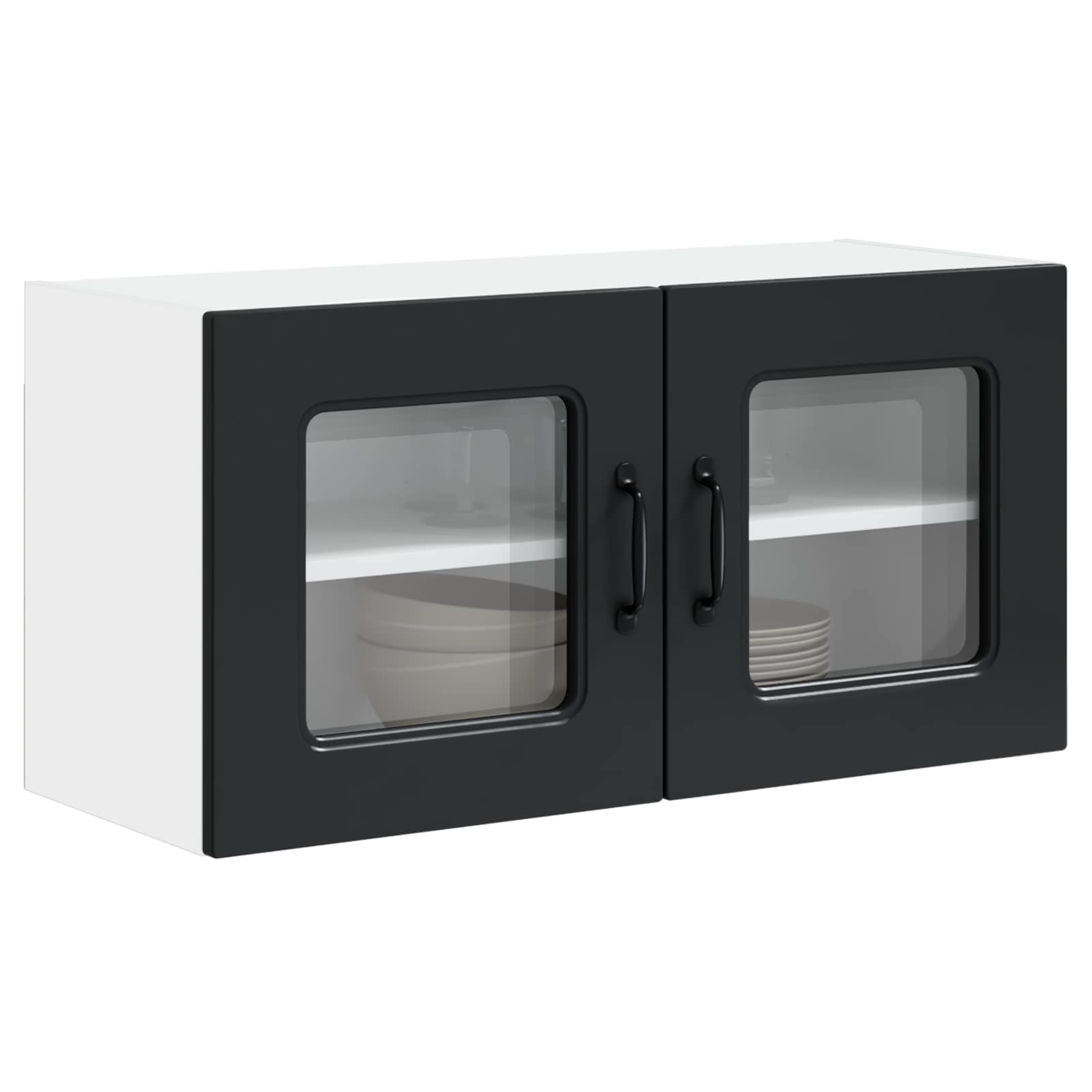 Kitchen Cabinet Kalmar Black 80 x 31 x 40 cm Engineered Wood