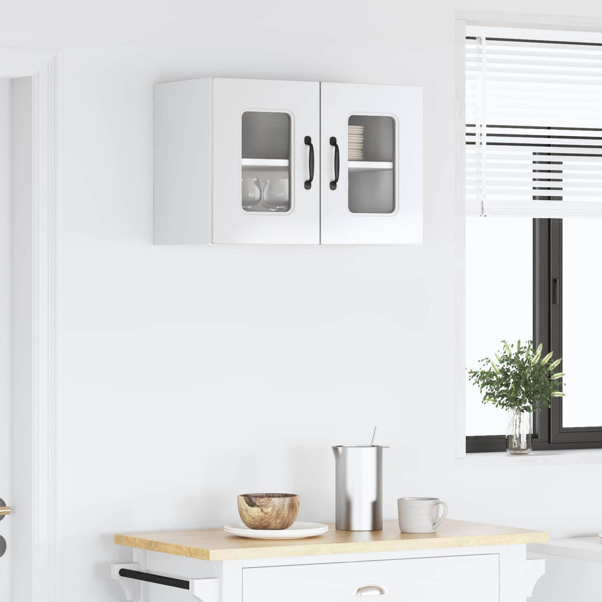 Kitchen Cabinet Kalmar High Gloss White 60 x 31 x 40 cm