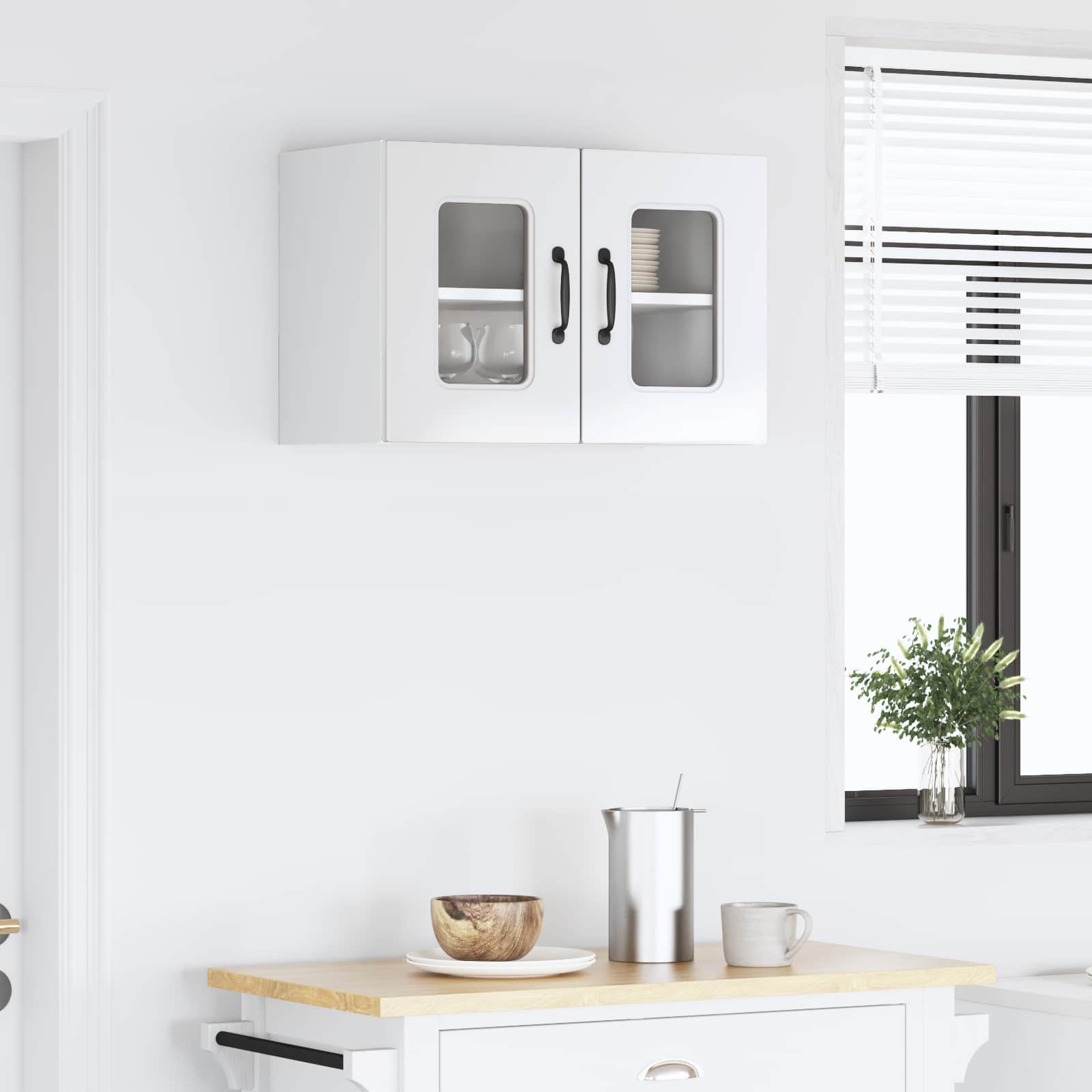 Kitchen Cabinet Kalmar High Gloss White 60 x 31 x 40 cm