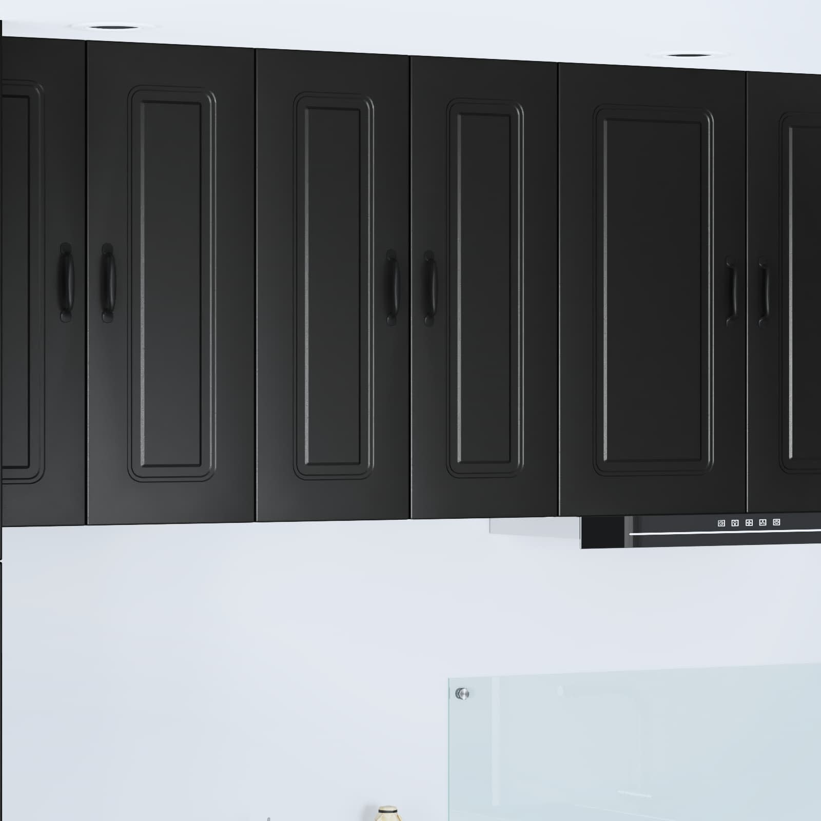 Dishwasher Panel Kalmar Black 30 x 31 x 80 cm Engineered Wood
