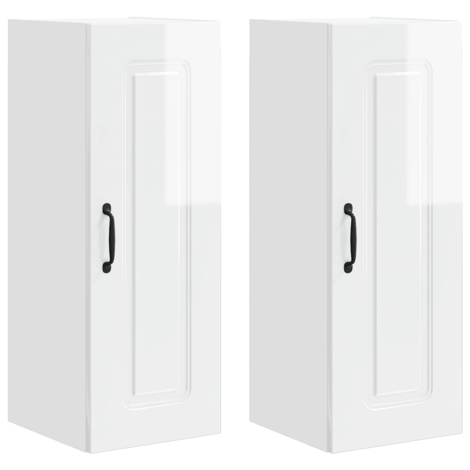 Dishwasher Panel Kalmar 2 pcs High Gloss White 30 x 31 x 80 cm