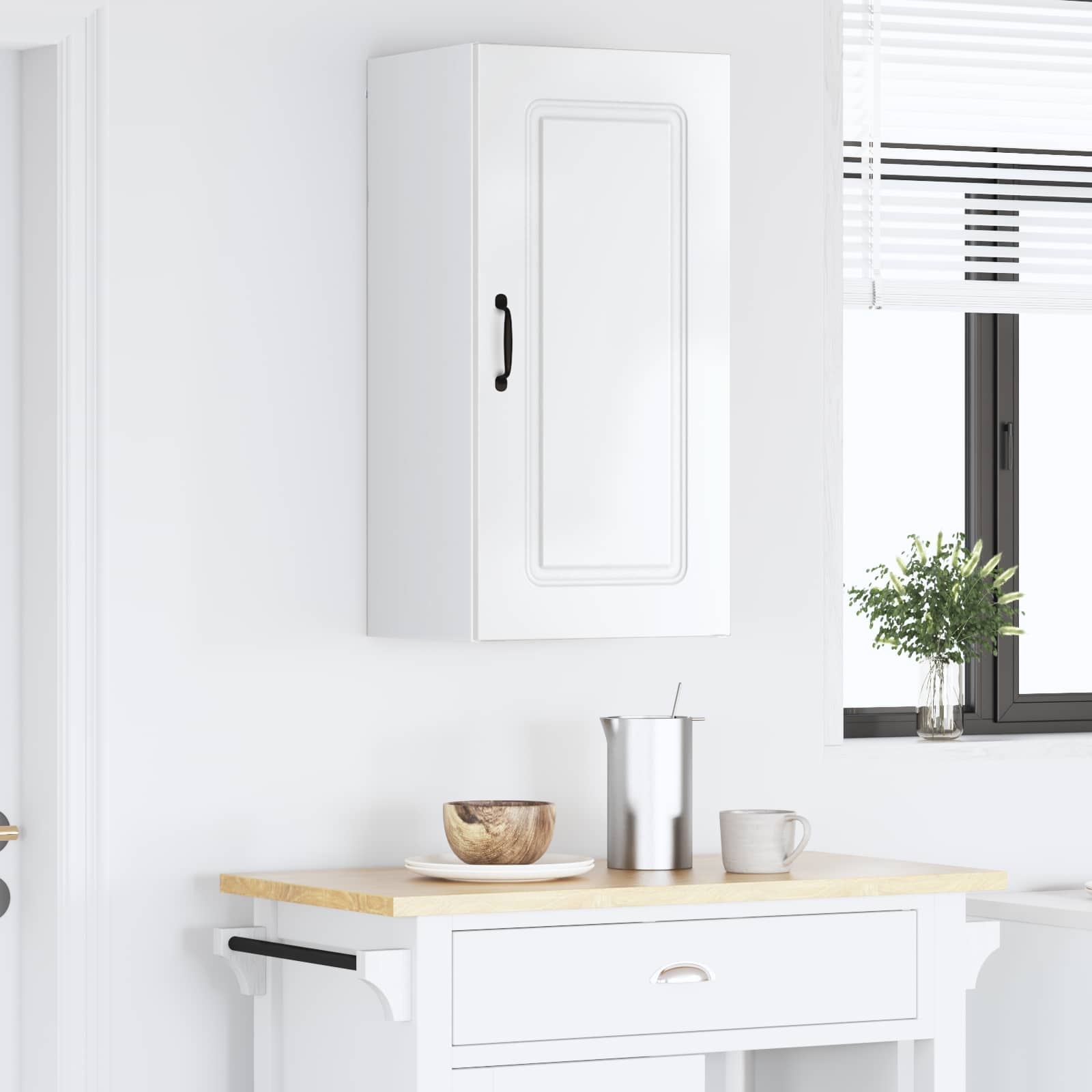 Kitchen Cabinet Kalmar High Gloss White 40 x 31 x 80 cm