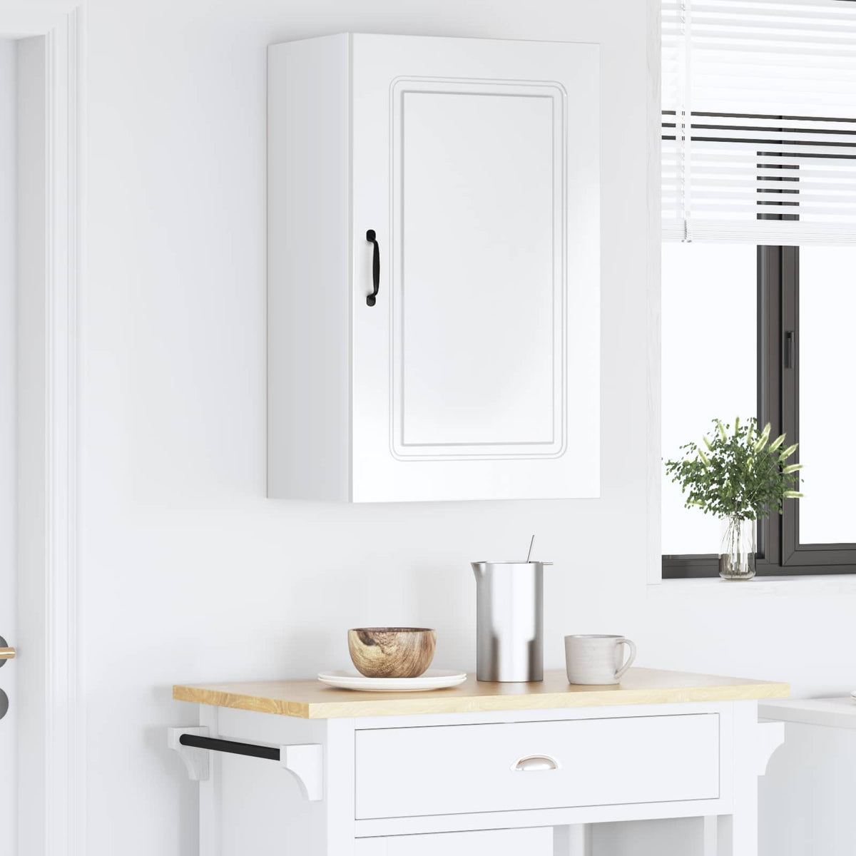 Kitchen Cabinet Kalmar High Gloss White 50 x 31 x 80 cm