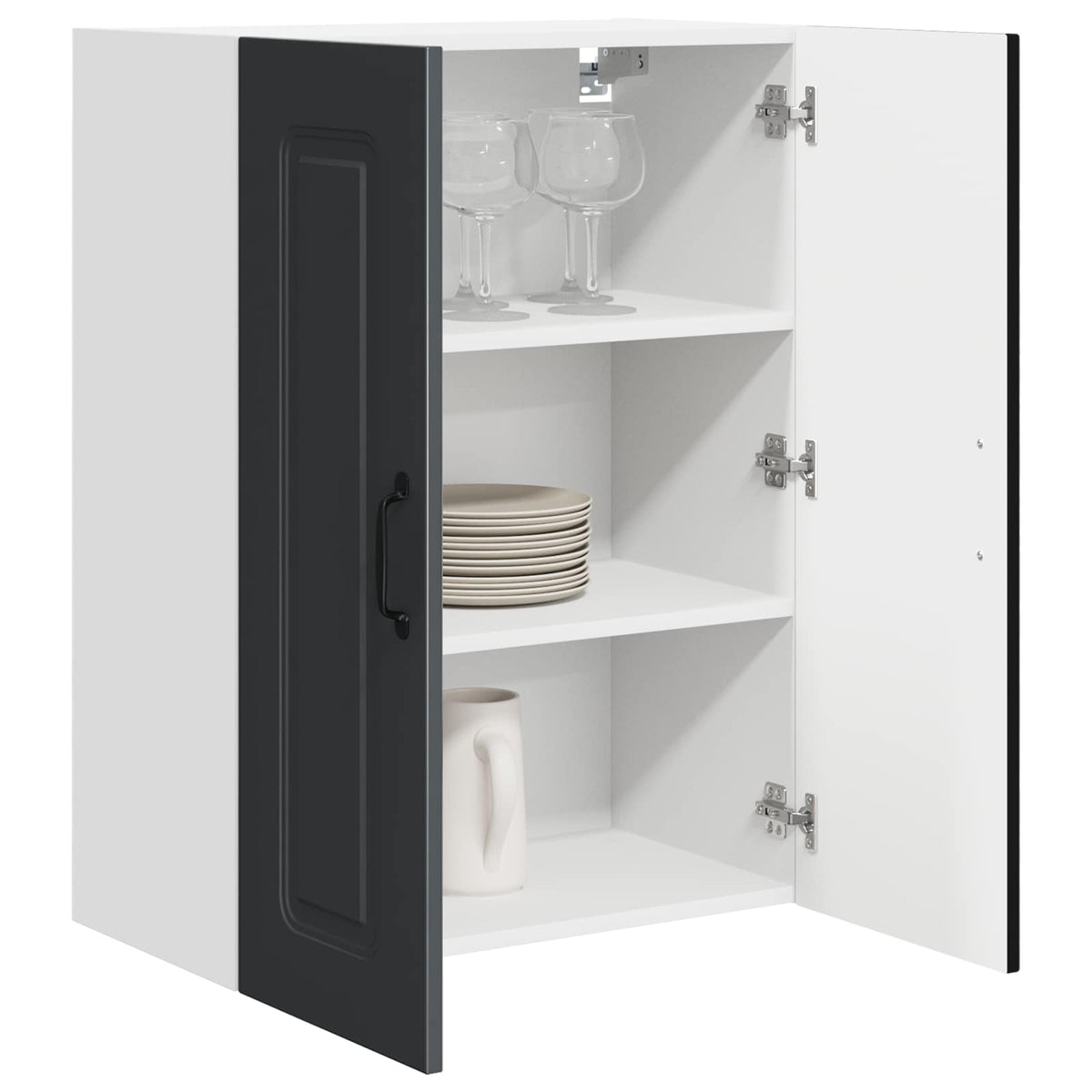 Kitchen Cabinet Kalmar Black 60 x 31 x 80 cm Engineered Wood