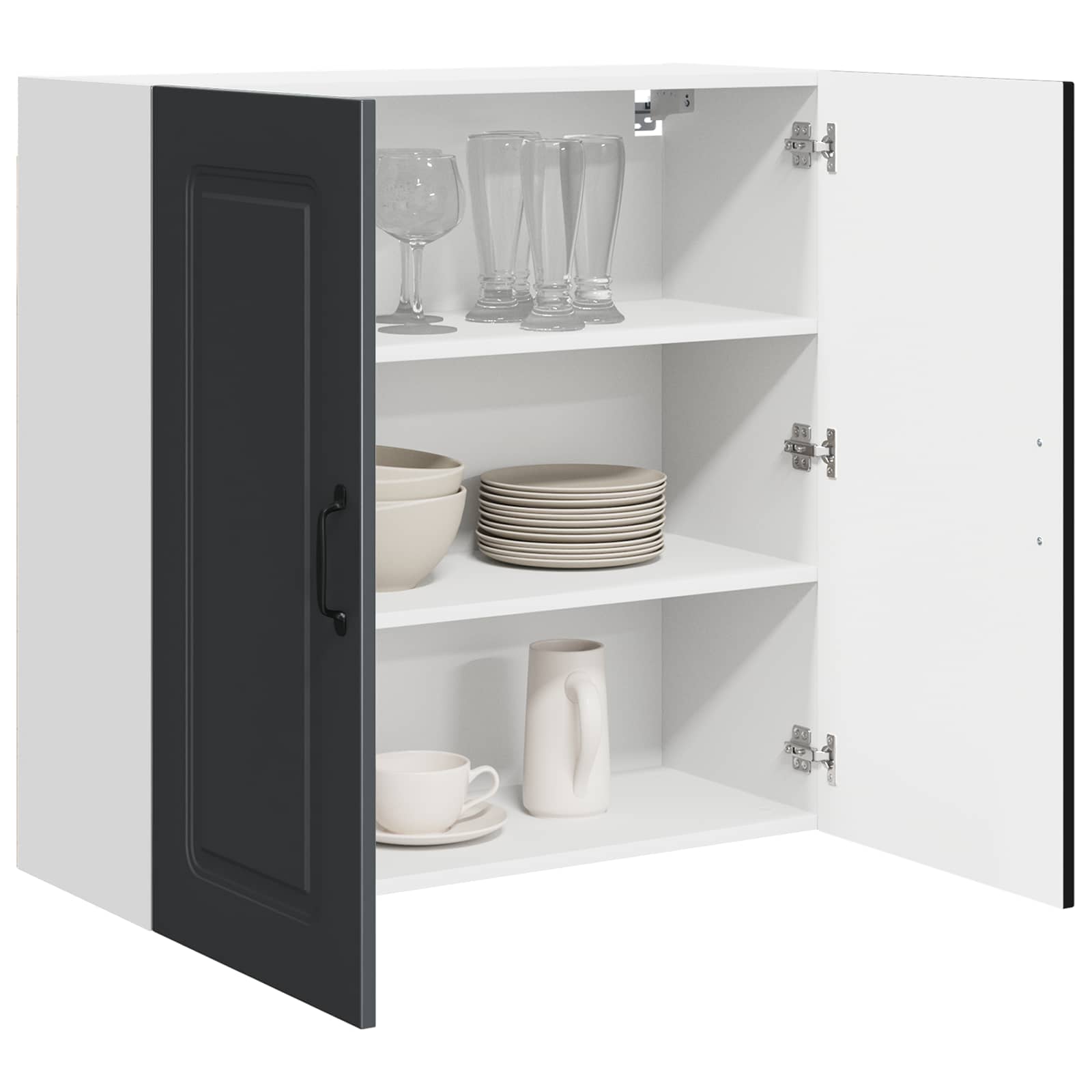 Kitchen Cabinet Kalmar Black 80 x 31 x 80 cm Engineered Wood