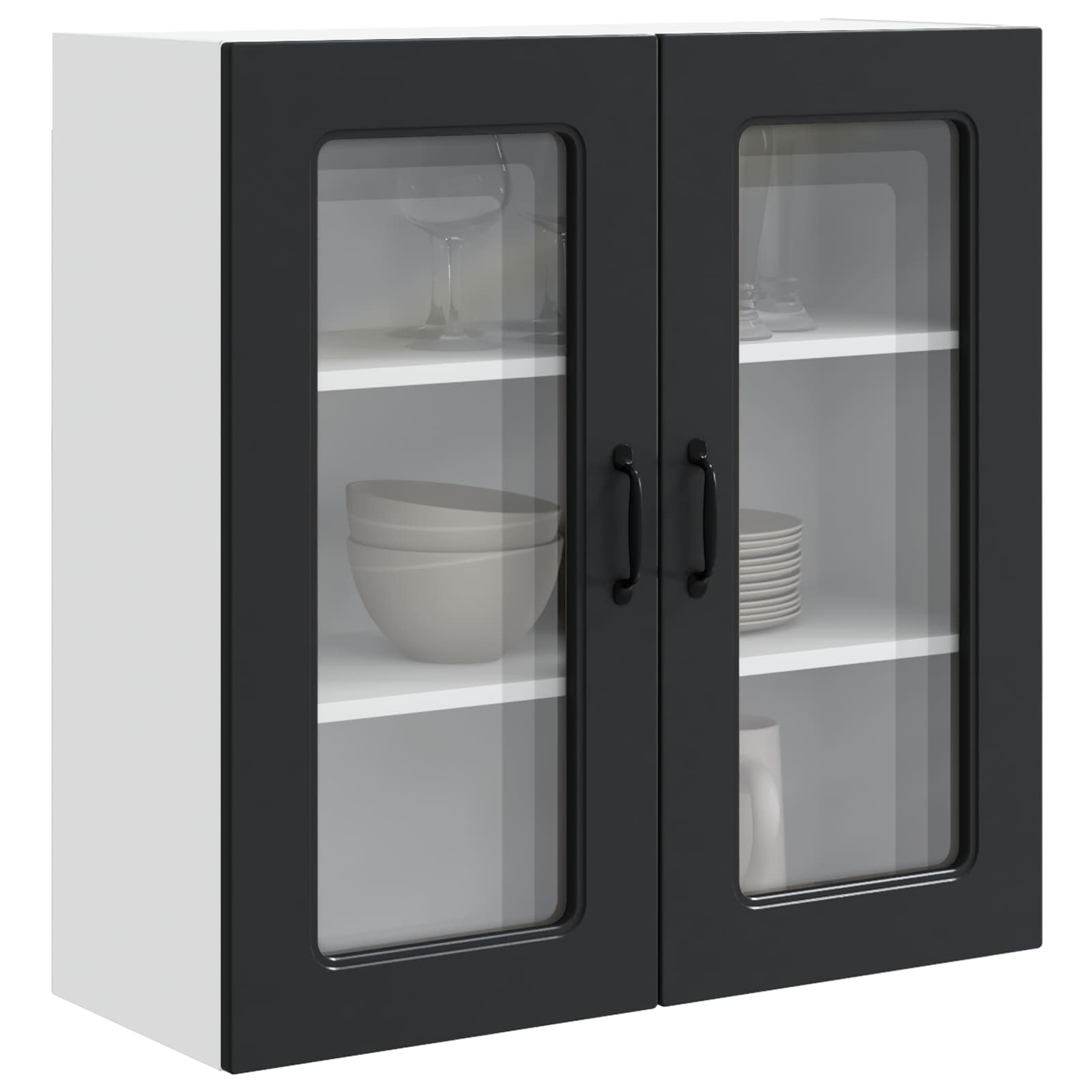 Kitchen Cabinet Kalmar Black 80 x 31 x 80 cm Engineered Wood