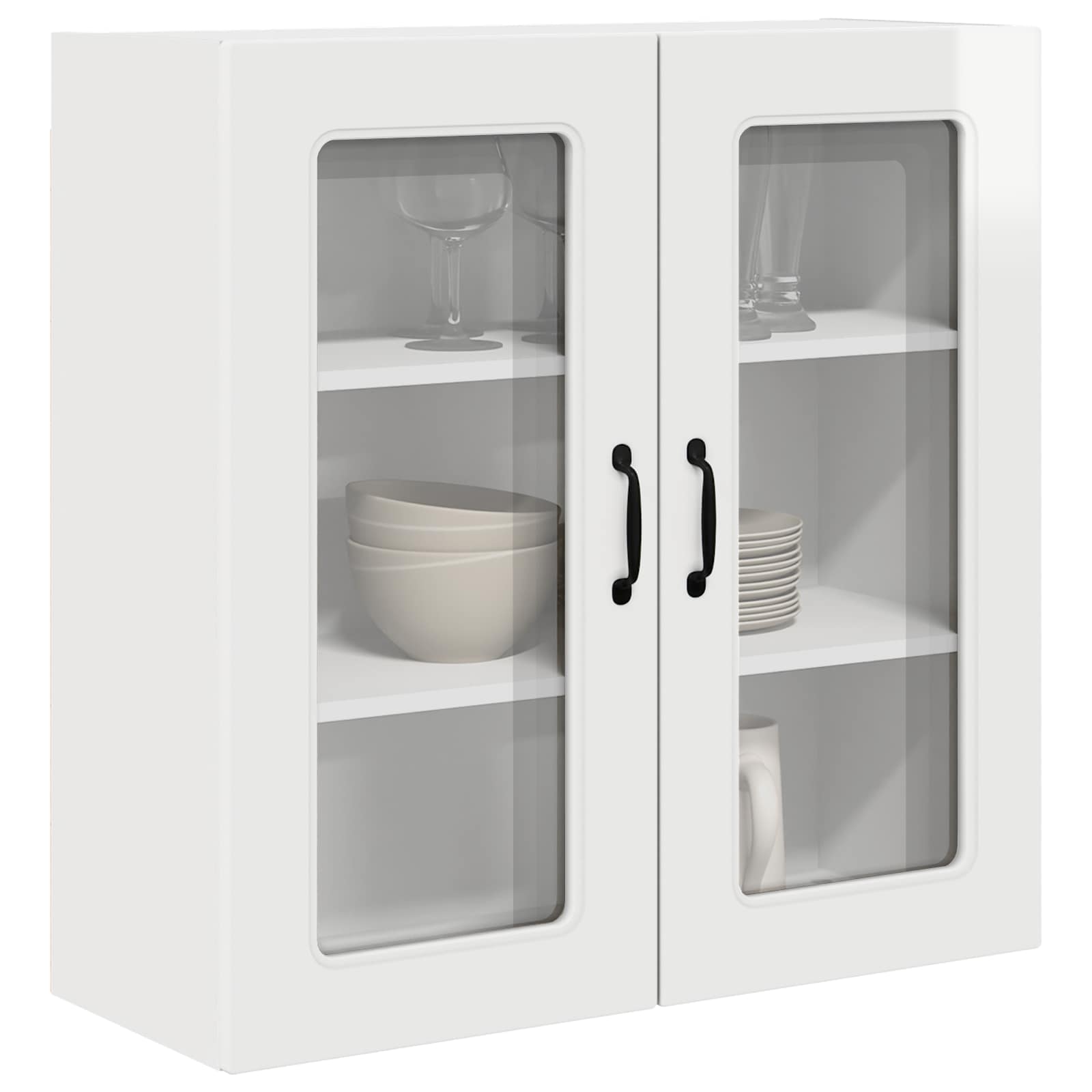 Kitchen Cabinet Kalmar High Gloss White 80 x 31 x 80 cm