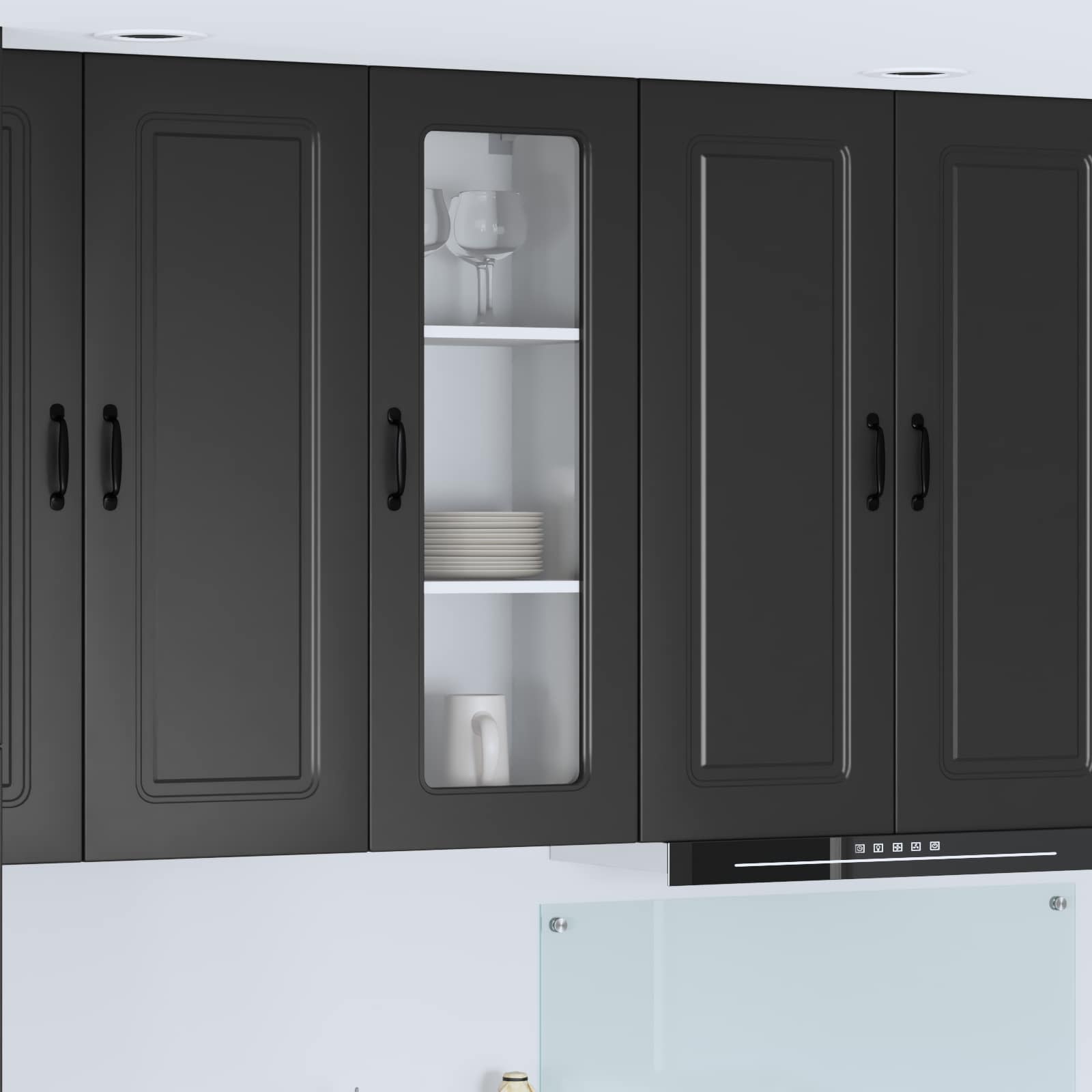 Kitchen Cabinet Kalmar Black 40 x 31 x 100 cm Engineered Wood
