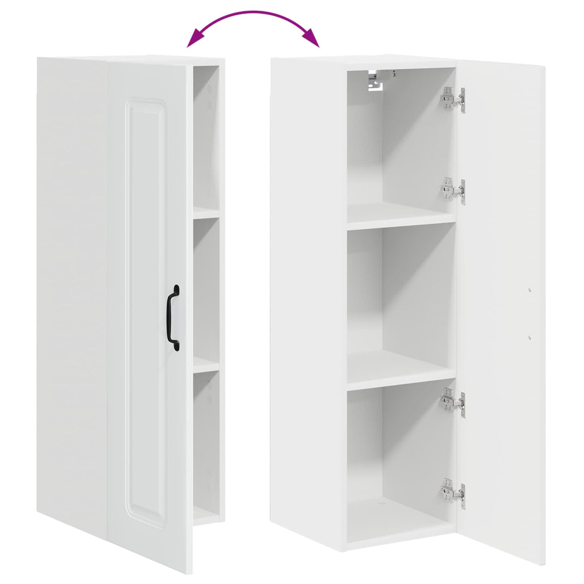 Kitchen Cabinet Kalmar High Gloss White 30 x 31 x 100 cm