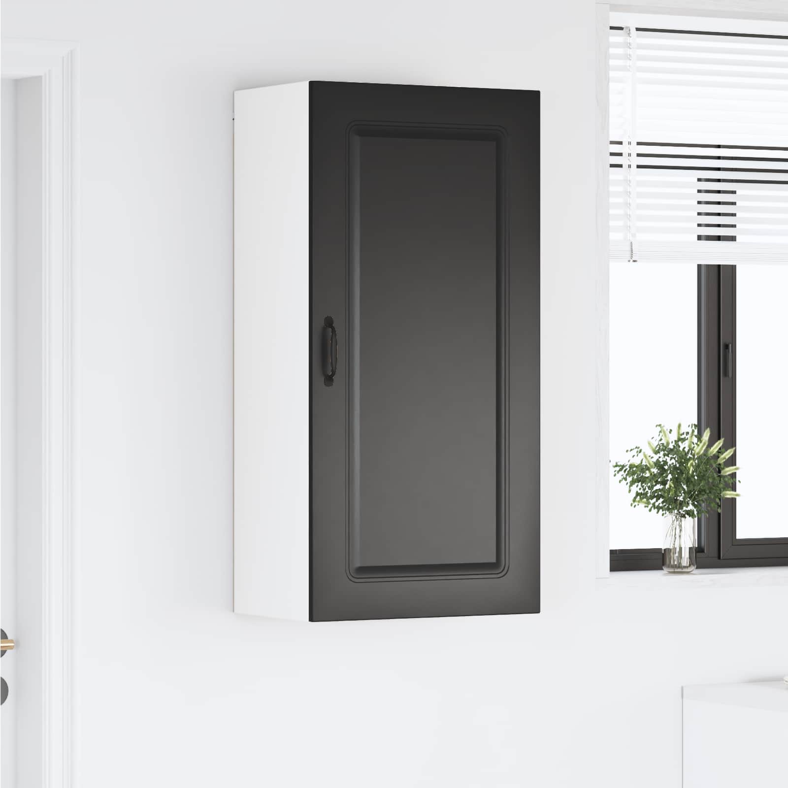 Dishwasher Panel Kalmar Black 50 x 31 x 100 cm Engineered Wood