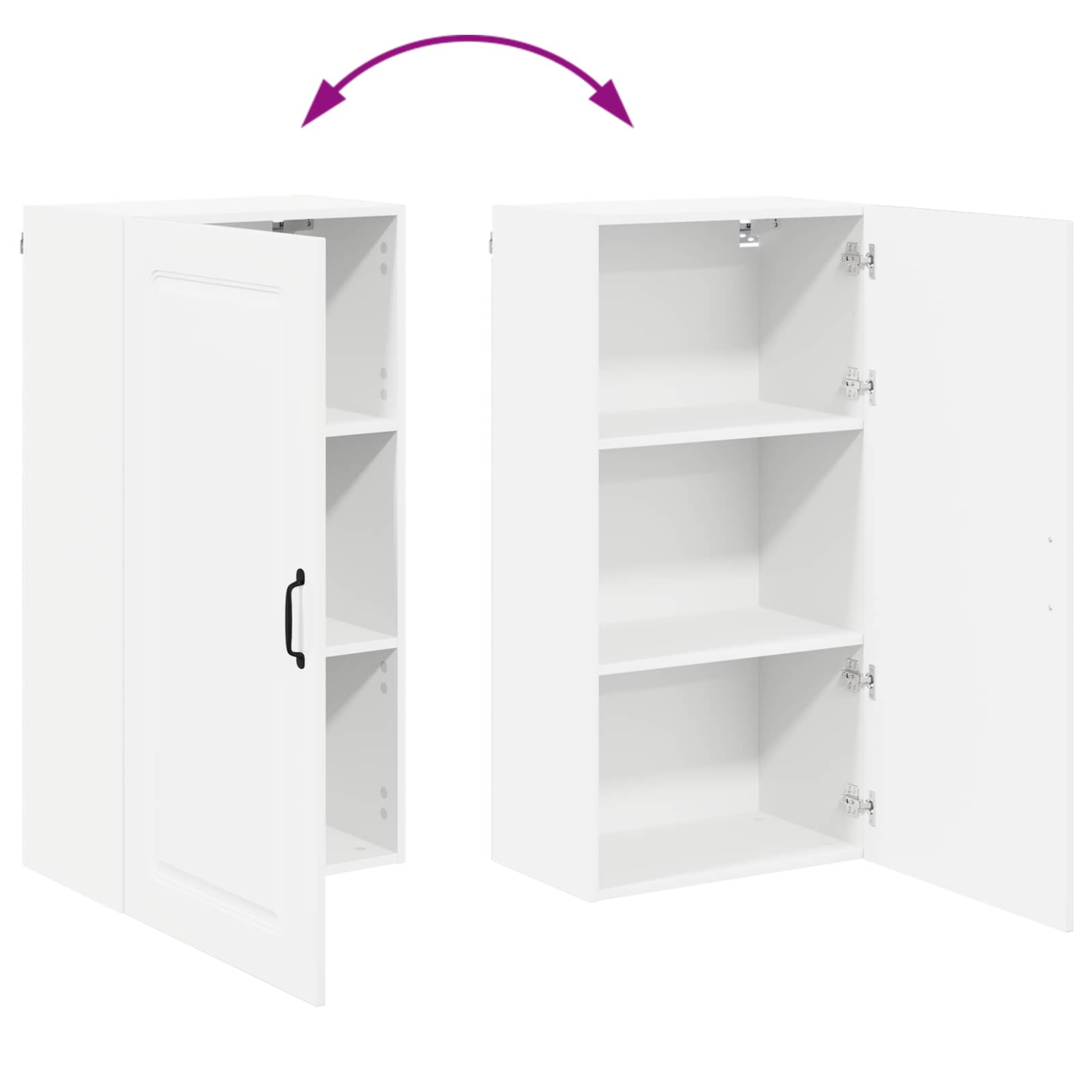 Kitchen Cabinet Kalmar High Gloss White 50 x 31 x 100 cm