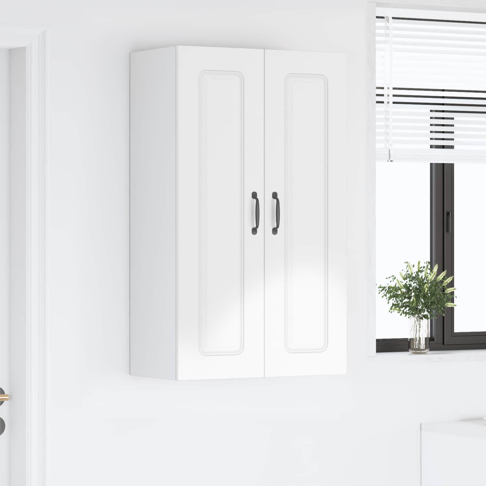 Kitchen Cabinet Kalmar High Gloss White 60 x 31 x 100 cm