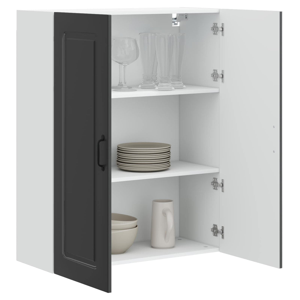 Kitchen Cabinet Kalmar Black 80 x 31 x 100 cm Engineered Wood