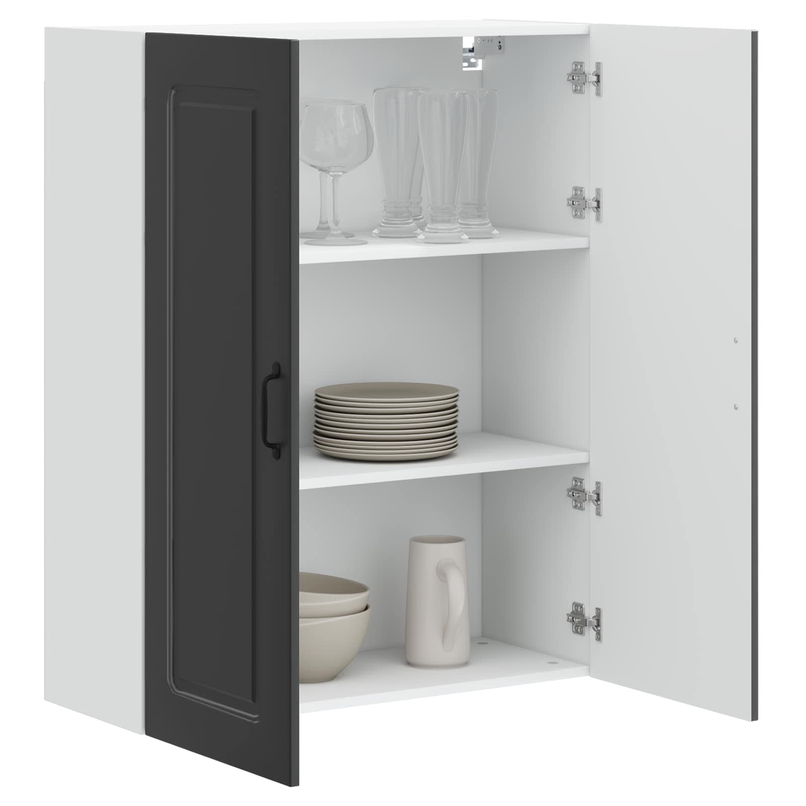 Kitchen Cabinet Kalmar Black 80 x 31 x 100 cm Engineered Wood
